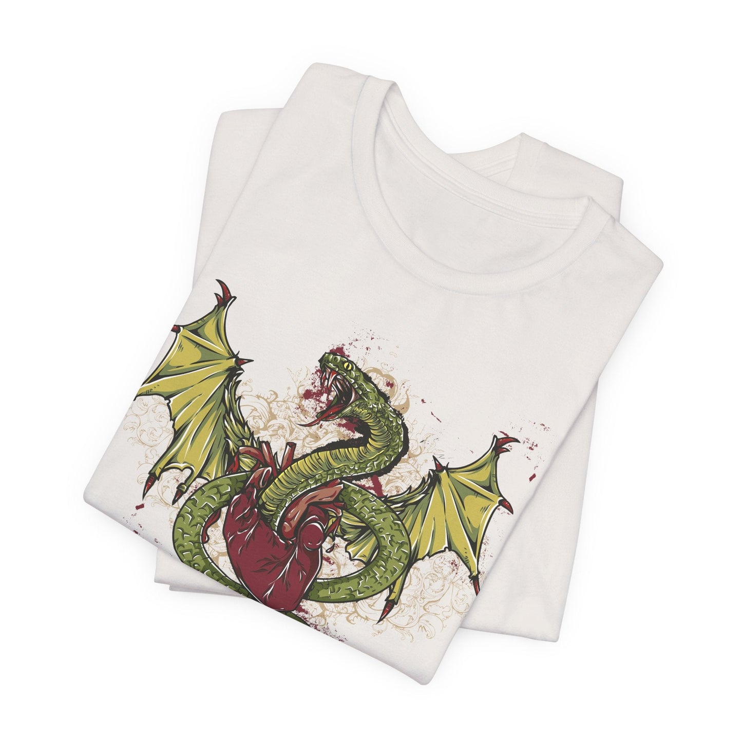 Dragon Illustration Graphic Unisex Cotton T-Shirt r29
