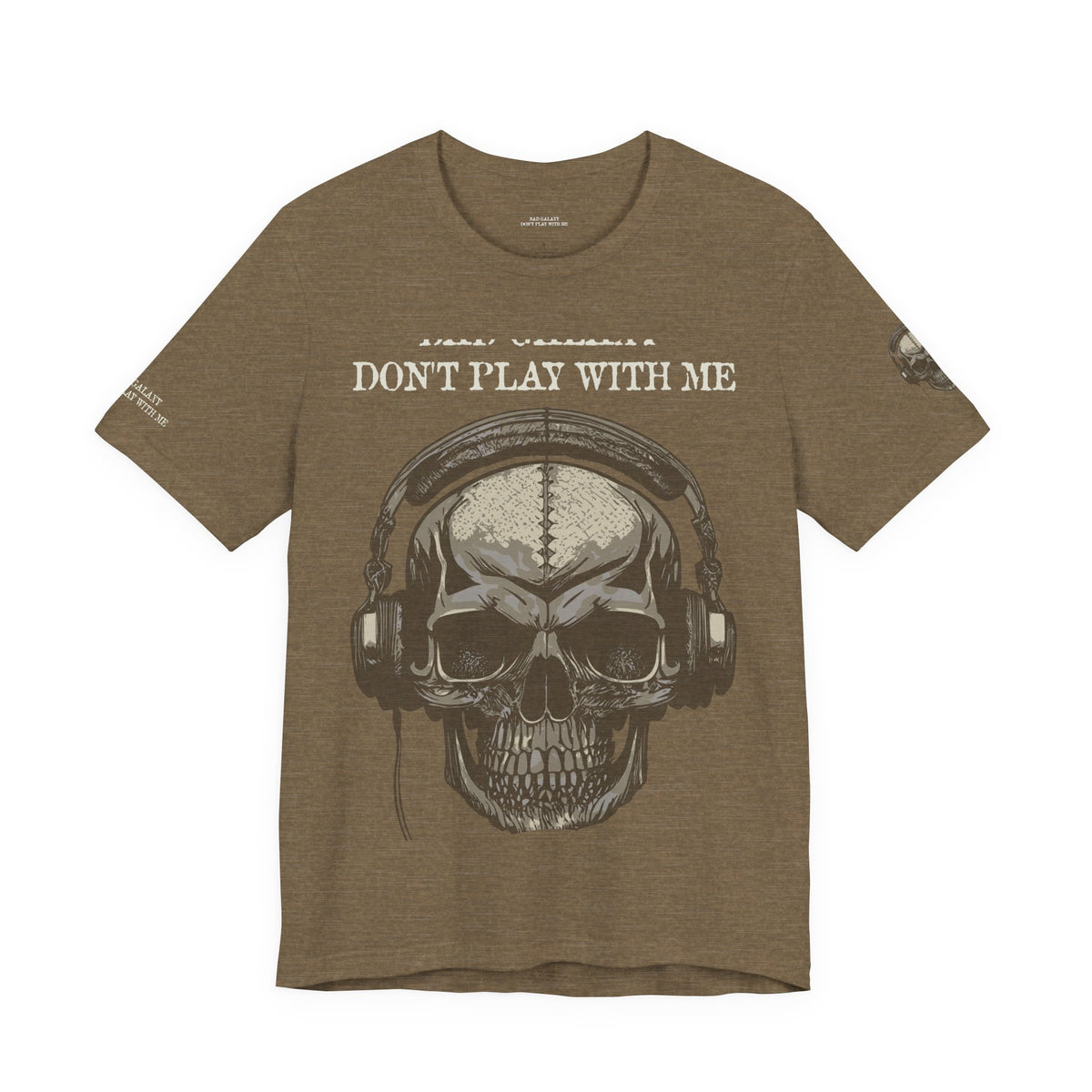 Skull Rock Graphic Unisex Cotton Bella+Canvas Tee with Art Design b46