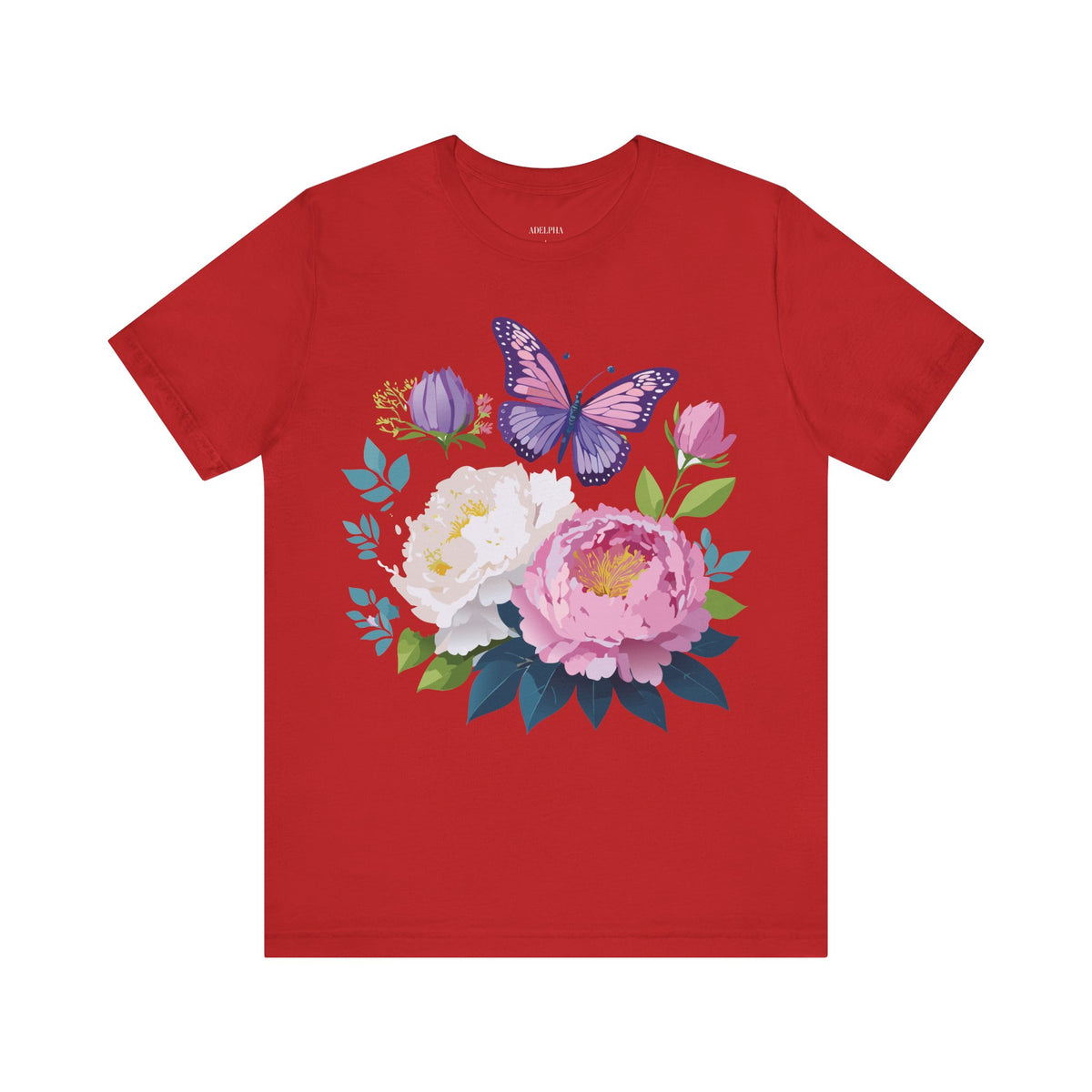 Floral Graphic Tee Shirt - Bella+Canvas Unisex 100 Cotton 35