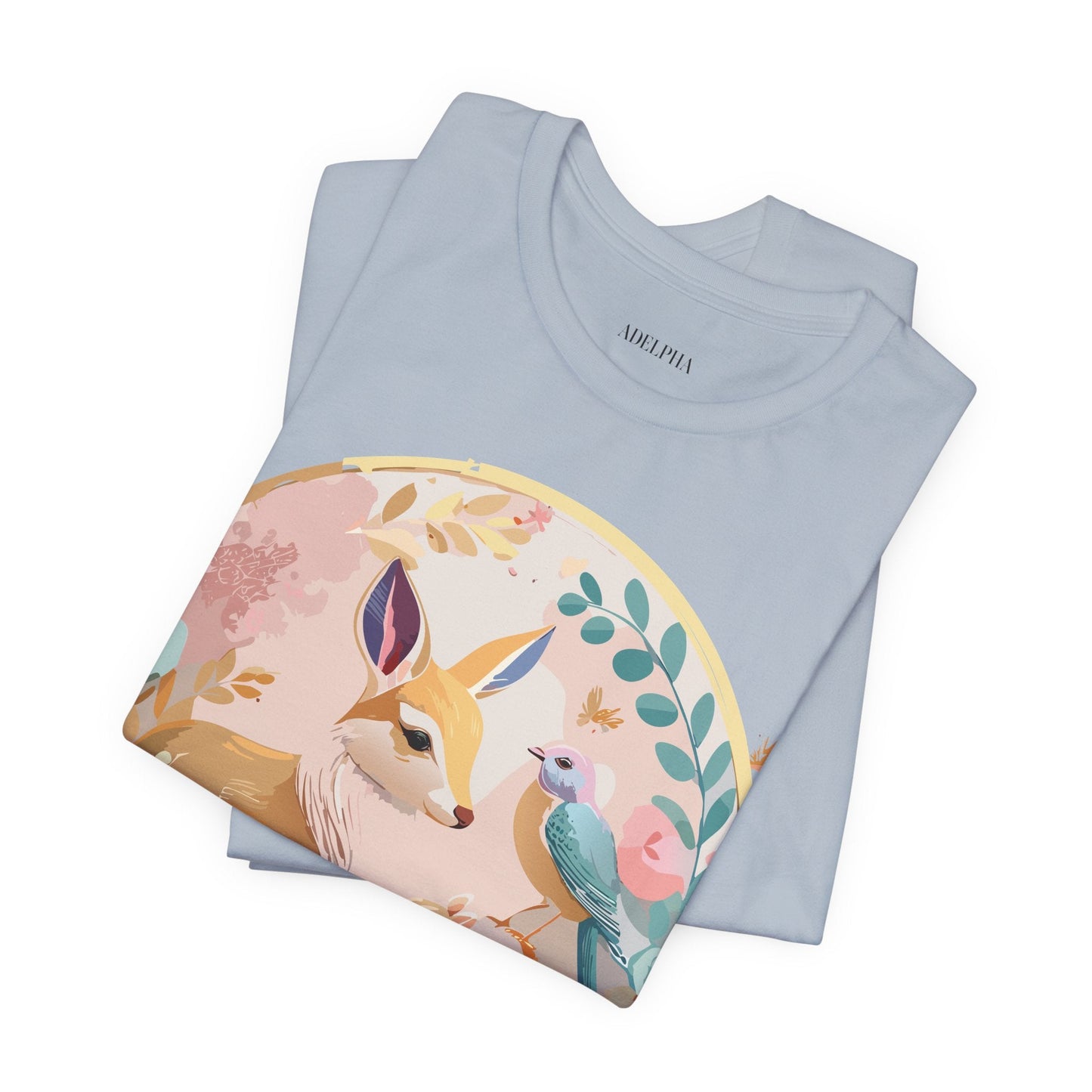 Adelpha Medallion Graphic T Shirt Unisex Short Sleeve Vintage Inspired Art Design Tee