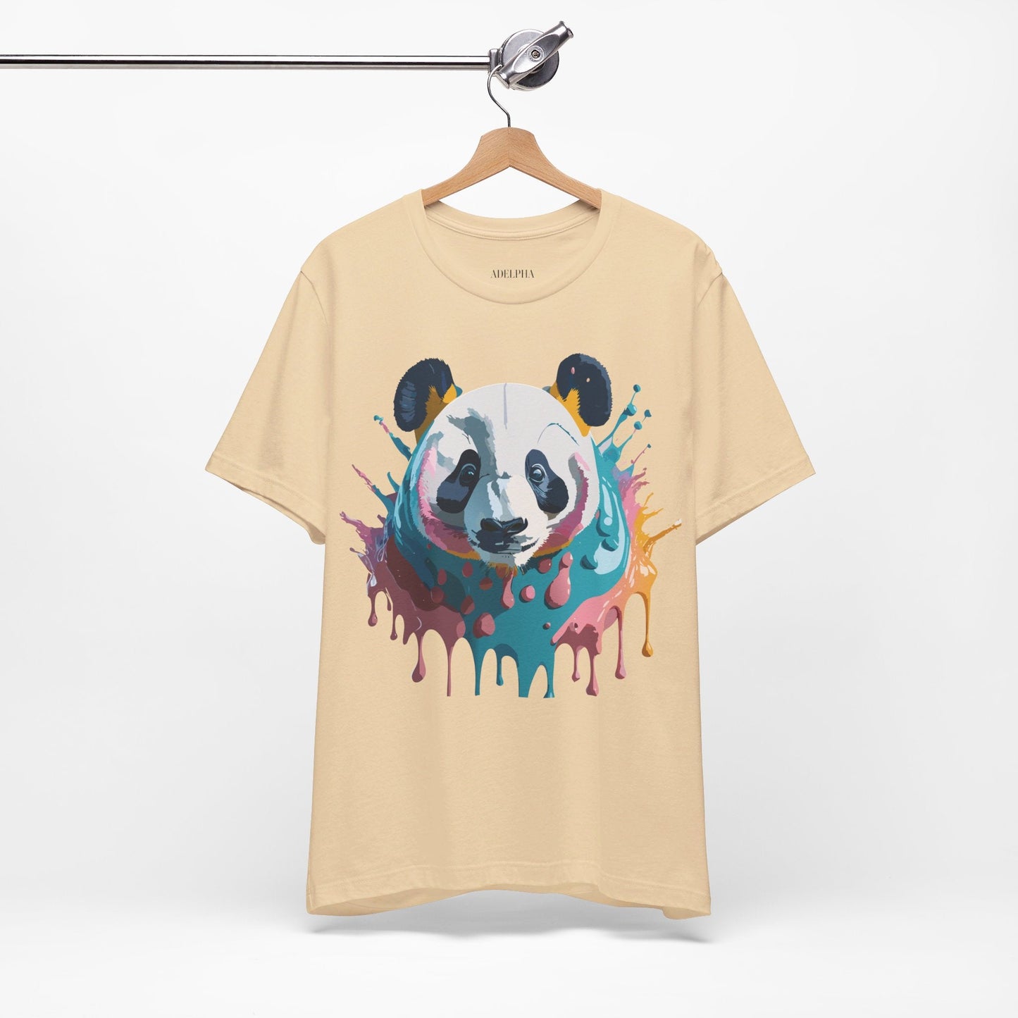 Panda Graphic T Shirt Unisex Jersey Short Sleeve Adelpha Vintage Inspired Art Tee Premium Quality