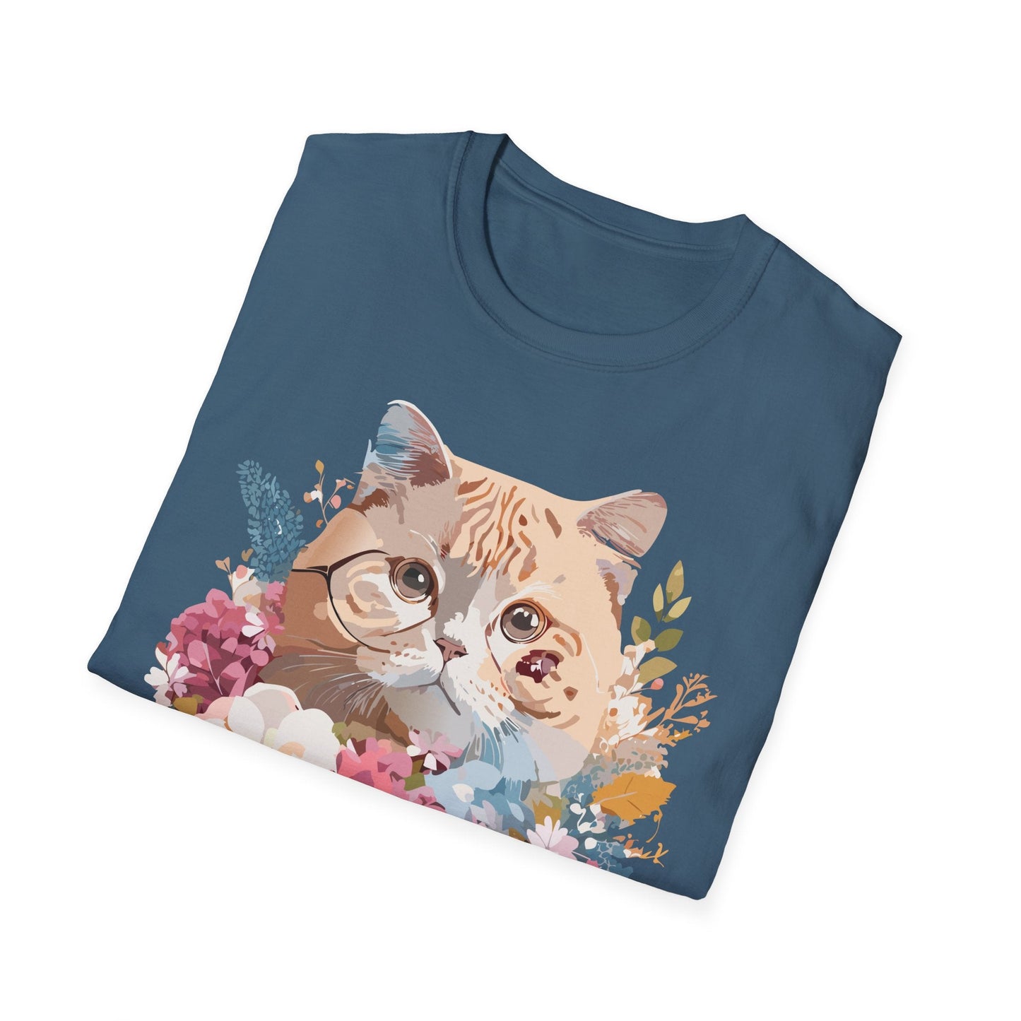 Cat Shirt Unisex Cat Tee Kitten Print Softstyle Gildan 64000