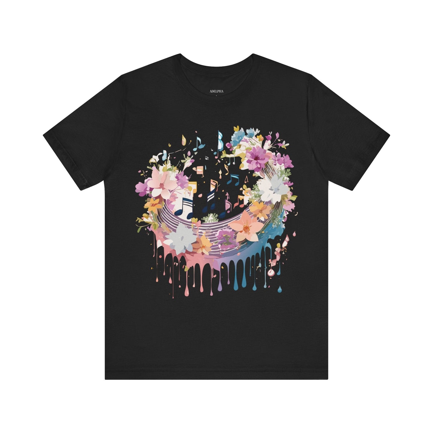 Adelpha Music T Shirt Unisex Graphic Tee With Vintage Inspired Artwork Short Sleeve
