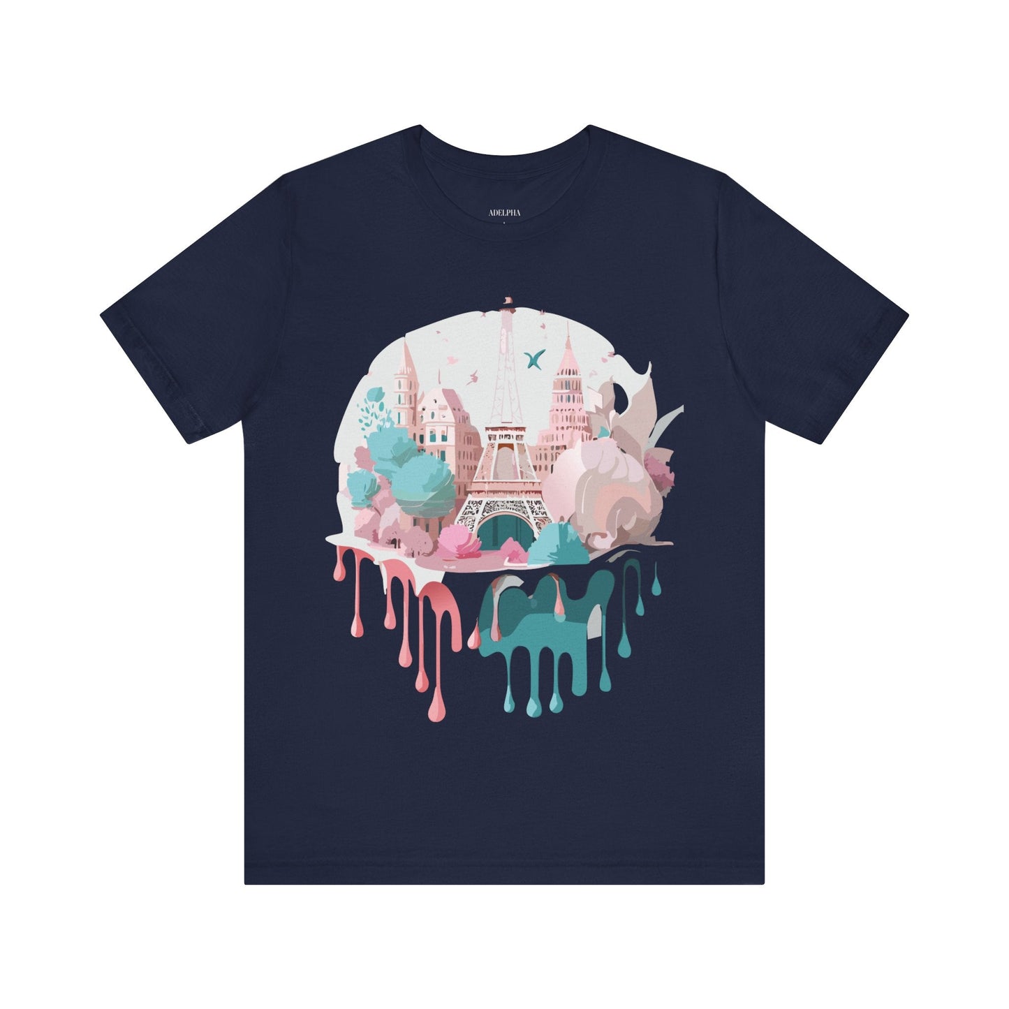 Paris Tourist Shirt Graphic Tee Unisex Jersey Short Sleeve Adelpha Vintage Art Design
