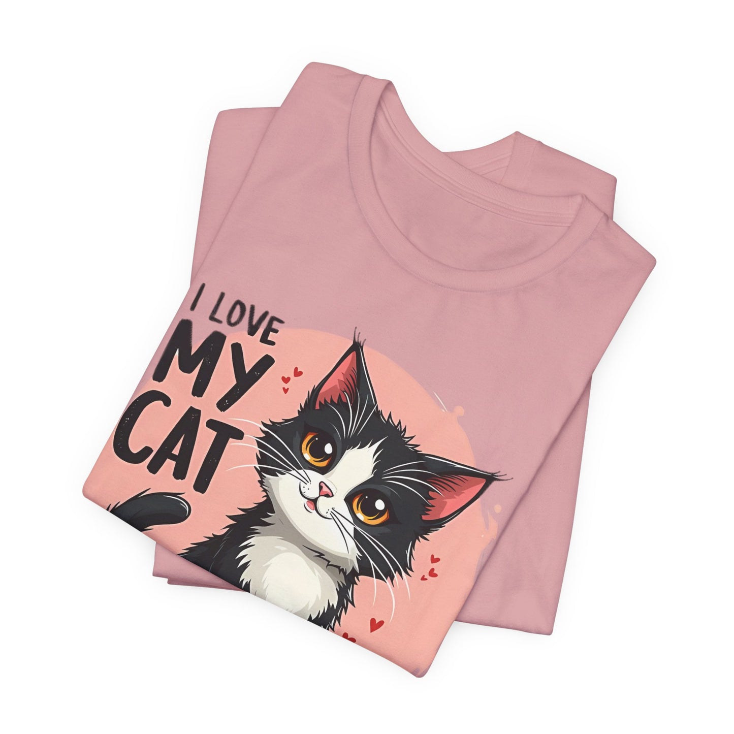 I Love My Cat Shirt, Cat Tee Shirt, Funny Kitty T-Shirt, Kitty Top, Animal Tees, Funny Animal T-Shirt, Graphic Tee