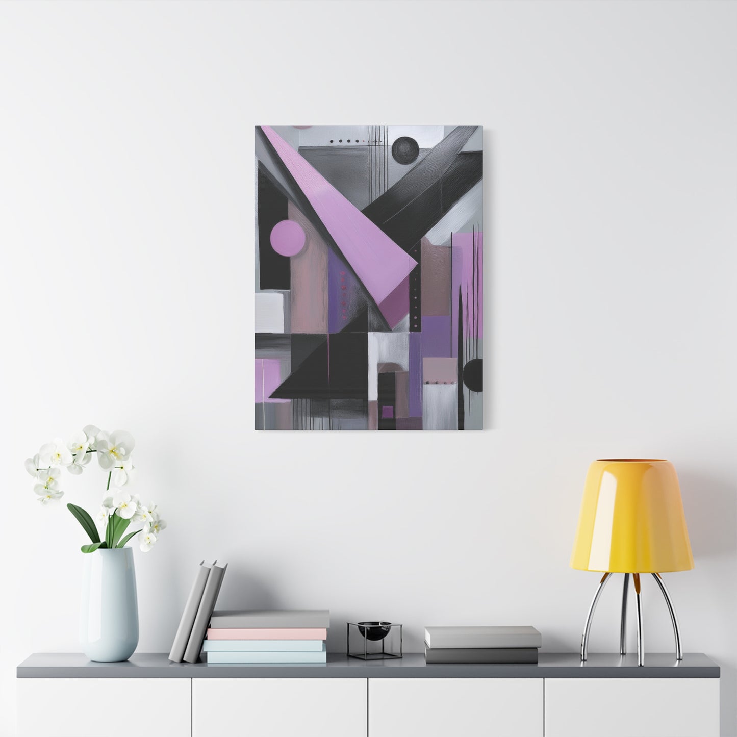 Abstract Geometric Painting Print Canvas 20x24,20x30,24x30 24x32,24x36,30x40 32x48,36x48,40x60 Pine-Wood Inner Frame ABS-43