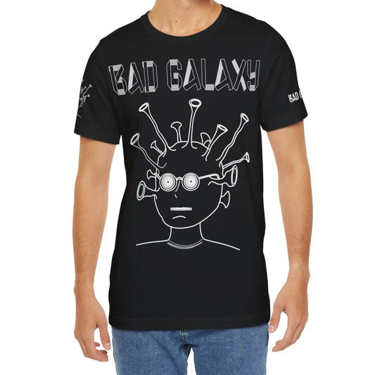 Tee Shirt With Alien From Bad Galaxy 100 Percent Cotton Eco Friendly Inks Made In USA