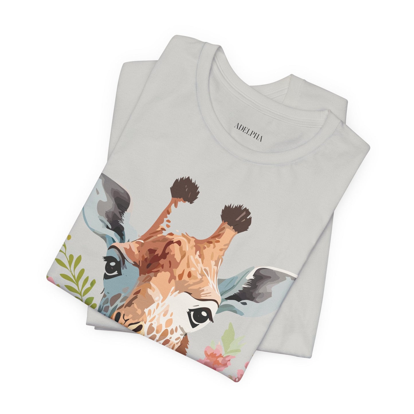 Giraffe Graphic Unisex 100 Cotton Vintage Animal Art T-Shirt 3