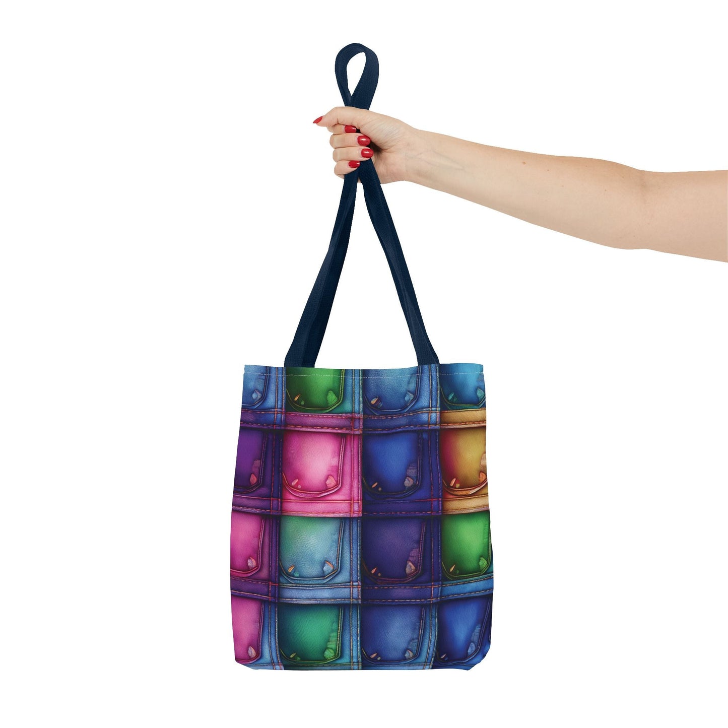 Denim Canvas Bag, Tote Bag Denim Printify