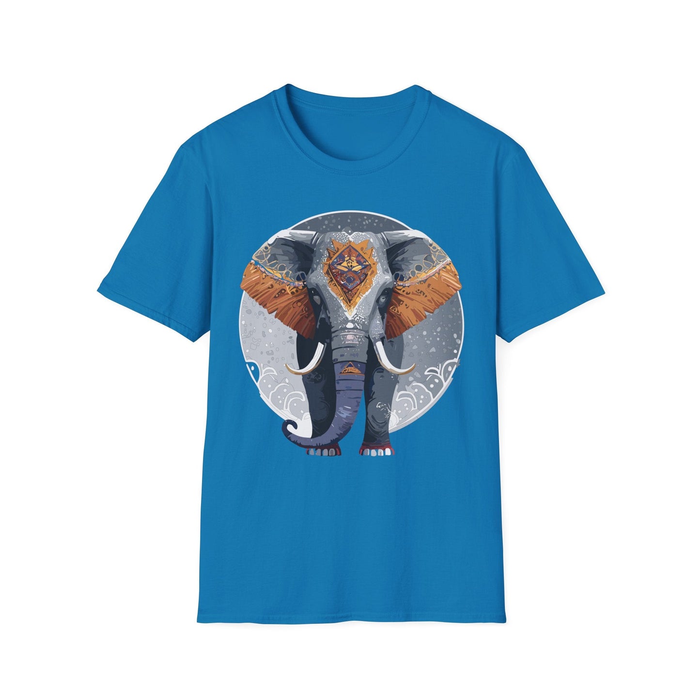 Elephant T Shirt Unisex Short Sleeve Tee SoftStyle Gildan 64000 One Hundred Percent Cotton
