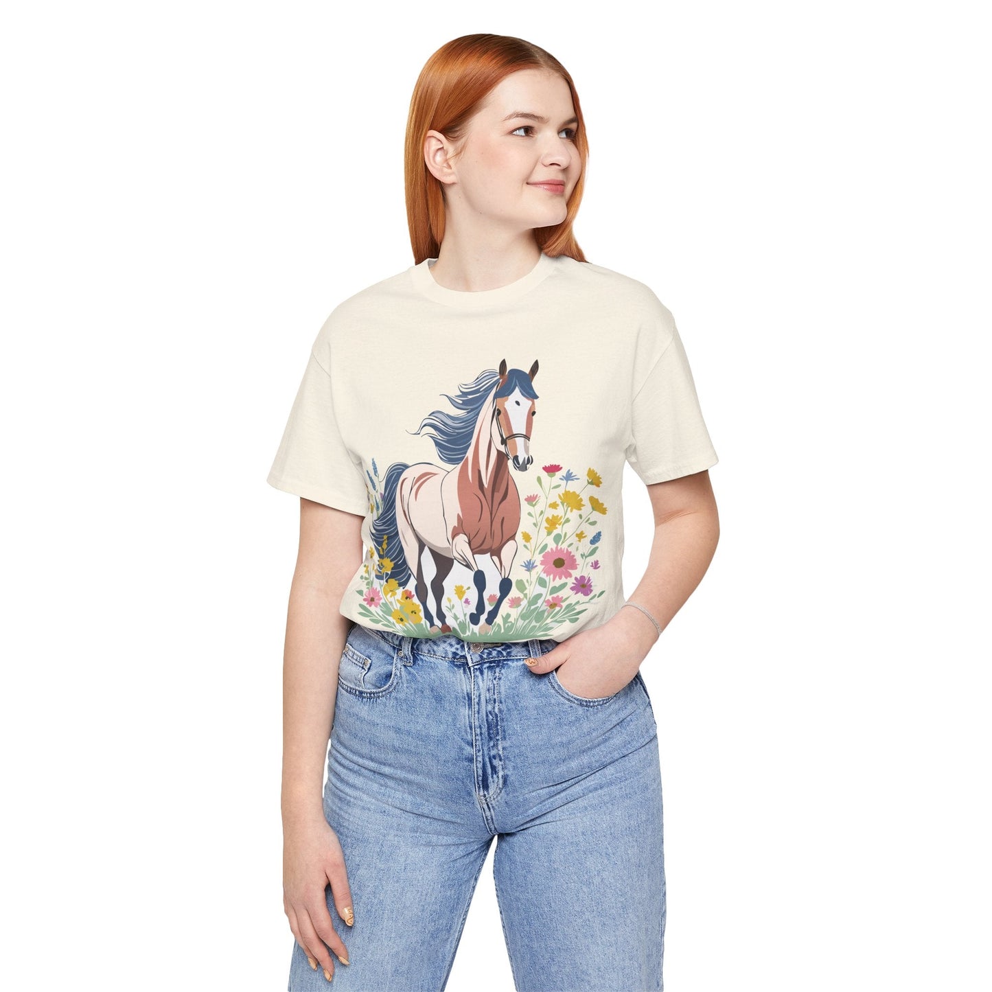 Horse Graphic Unisex 100 Cotton Vintage Animal Art T-Shirt 11
