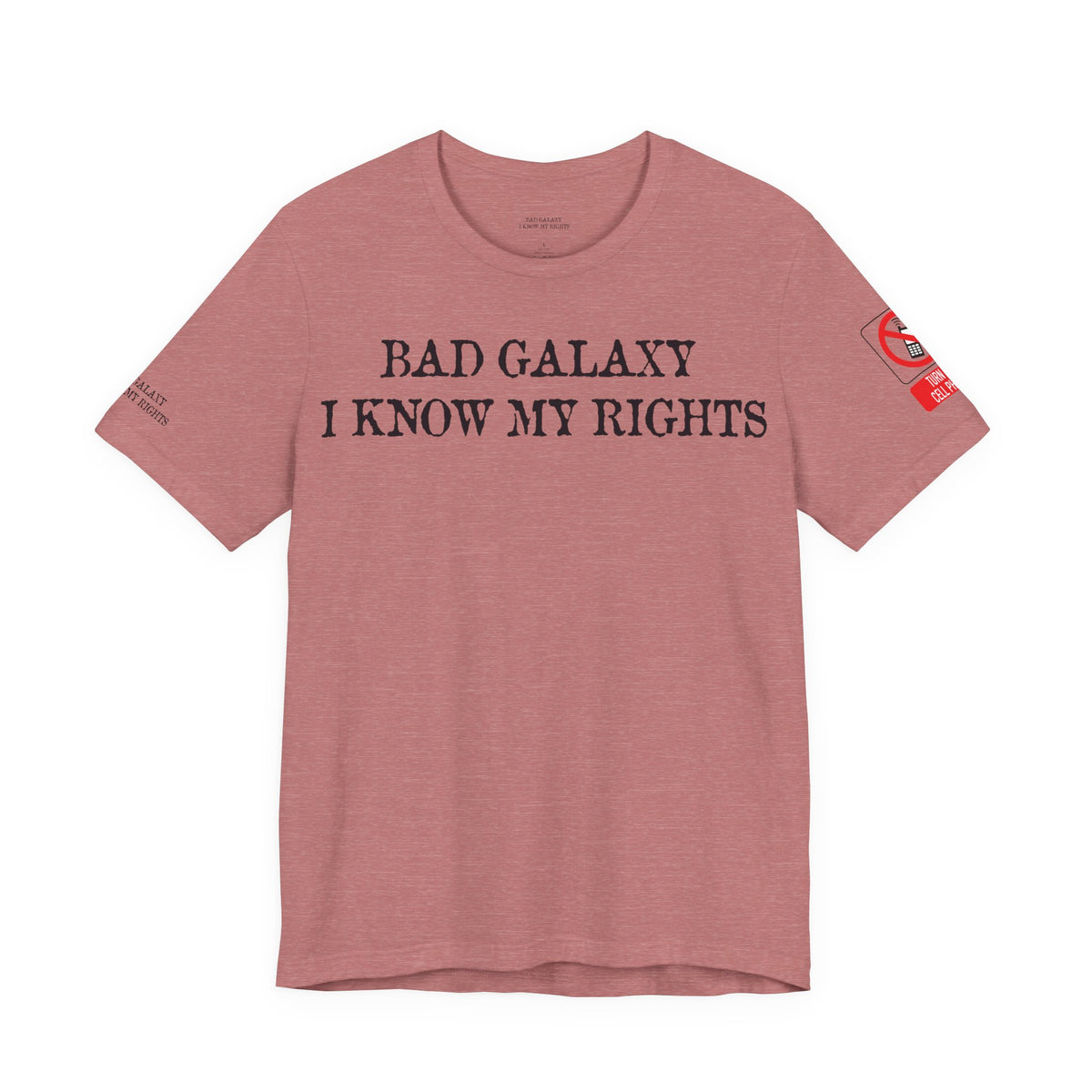 Art Red Stamp Graphic Unisex Cotton Bella+Canvas Tee with Art Design b98