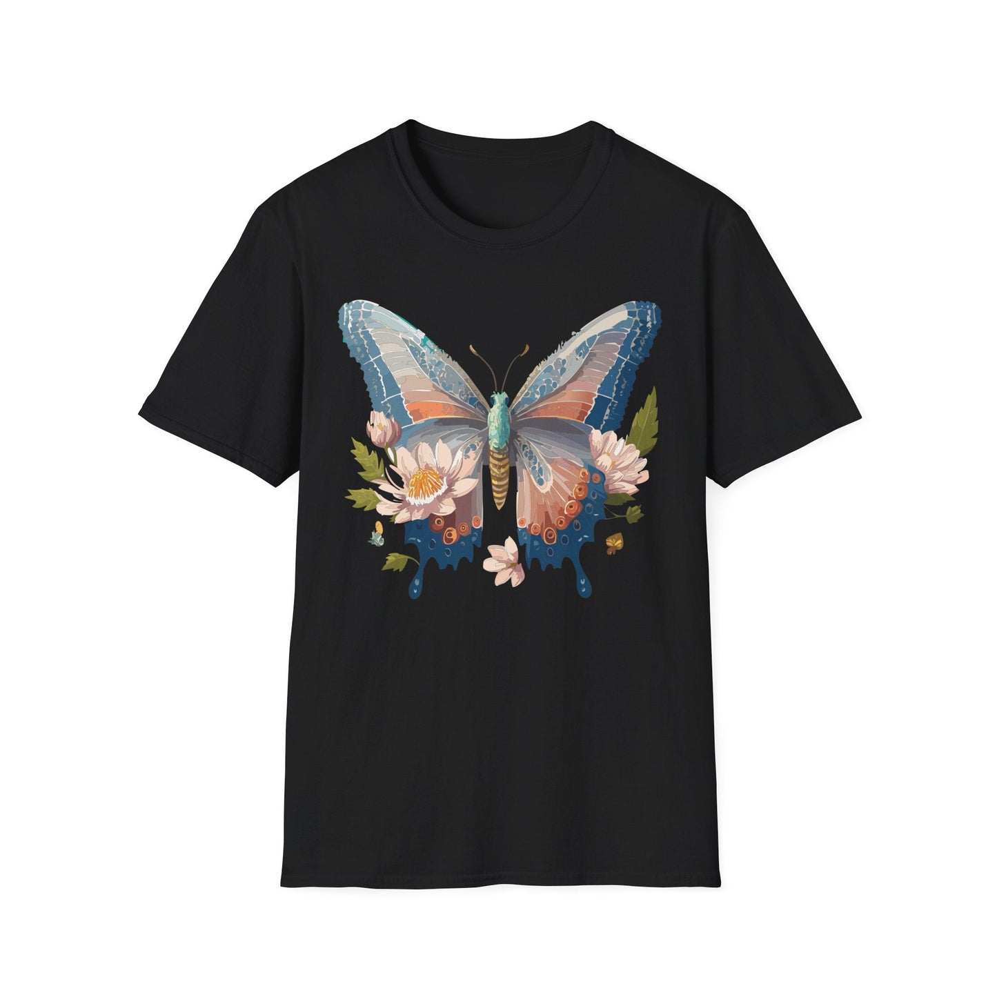 Butterfly Shirt Unisex T Shirt Monarch Design Softstyle 64000 Ring Spun Cotton Tee