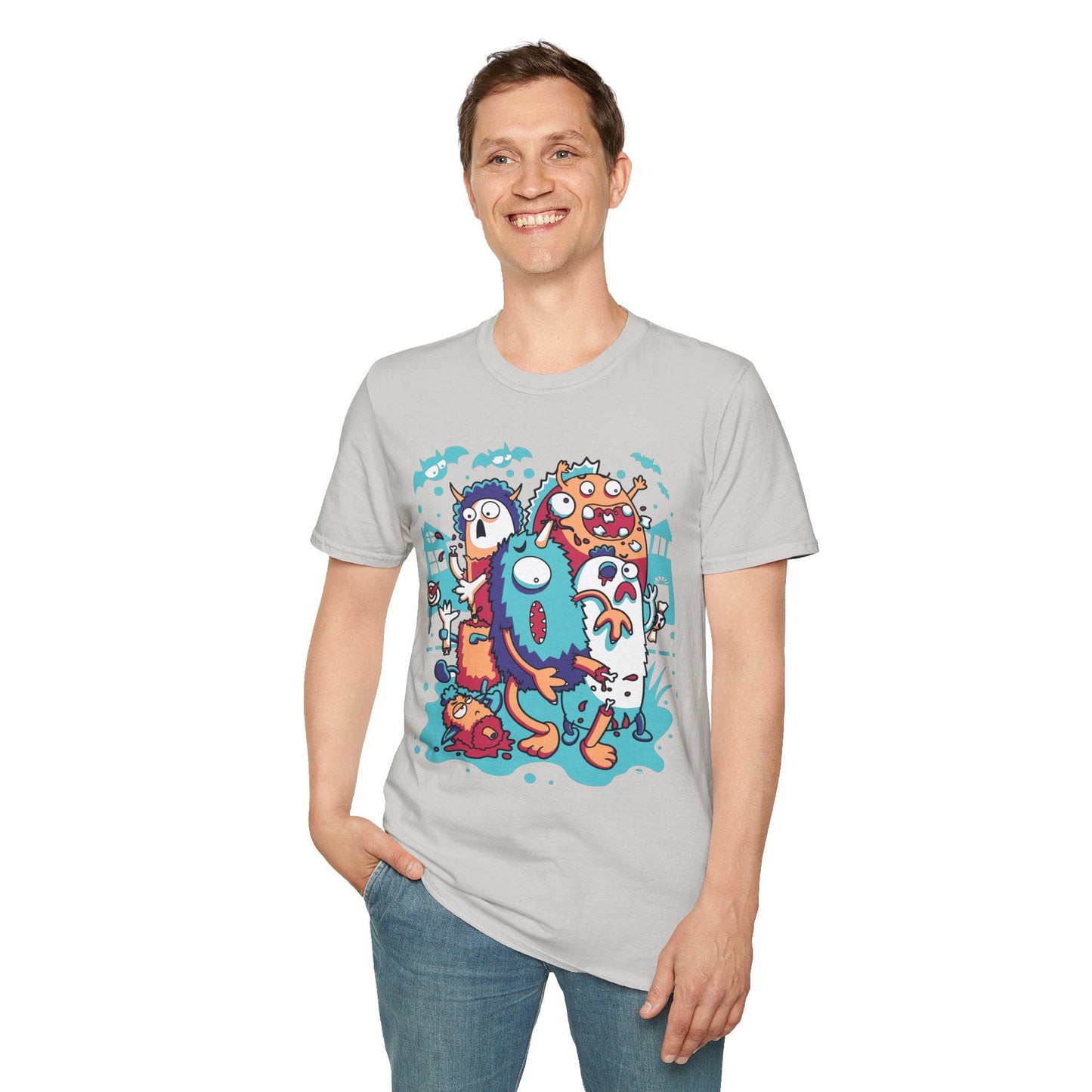 Cartoon T Shirt Animation Tee Funny Graphic Unisex Softstyle 100 Percent Ring Spun Cotton Tee