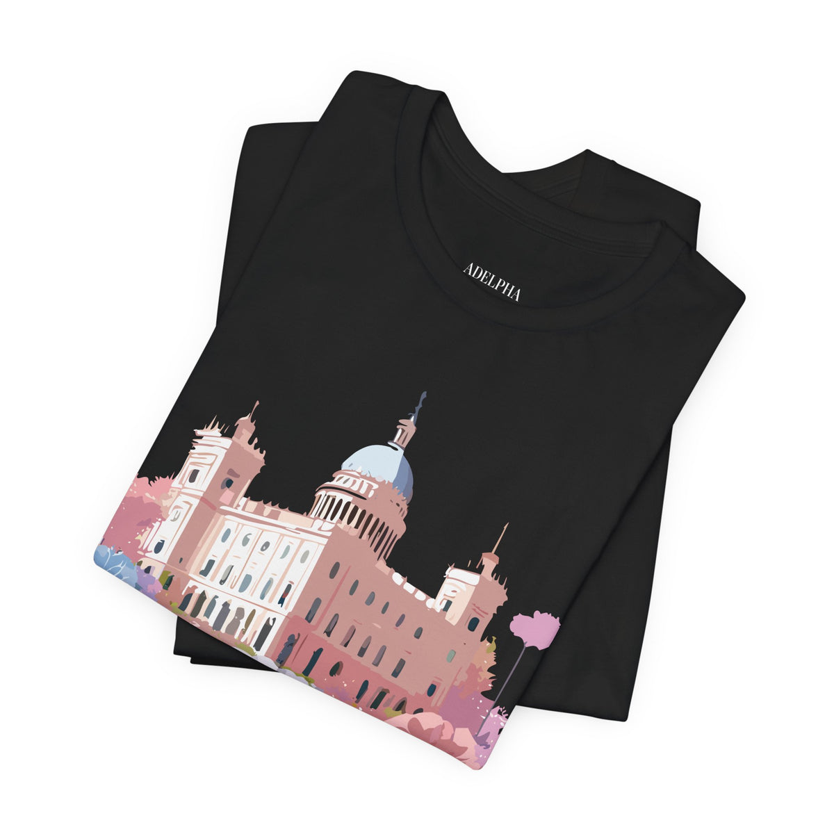 Graphic Unisex Cotton Bella+Canvas Tee Shirt with Madrid