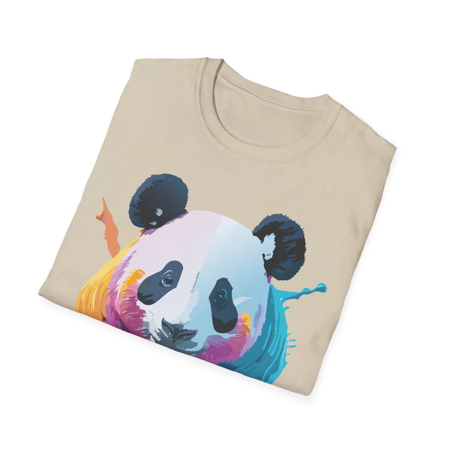 Panda Shirt Unisex T Shirt Softstyle Gildan 64000 100 Percent Ring Spun Cotton Animal Tee