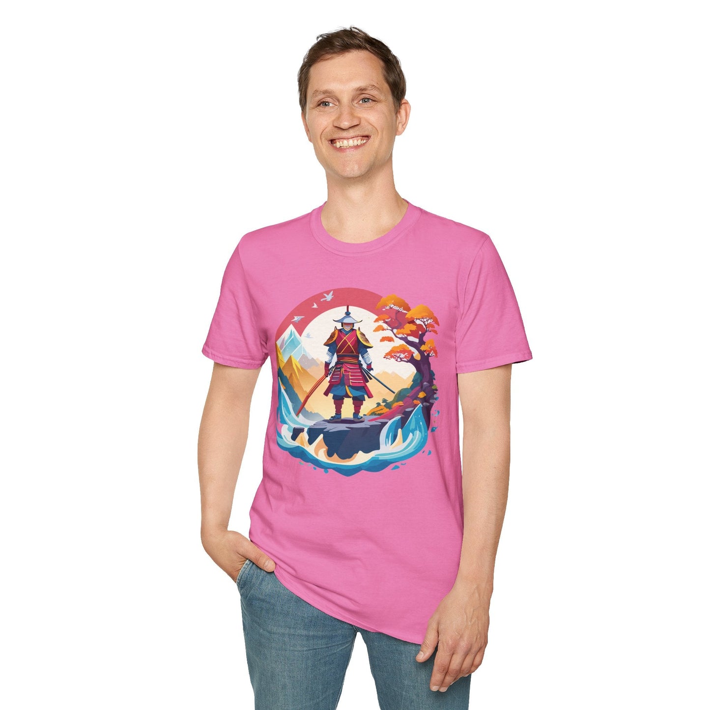 Samurai Shirt Gildan Softstyle 64000 Ring Spun Cotton Unisex Tee For Everyday Comfort