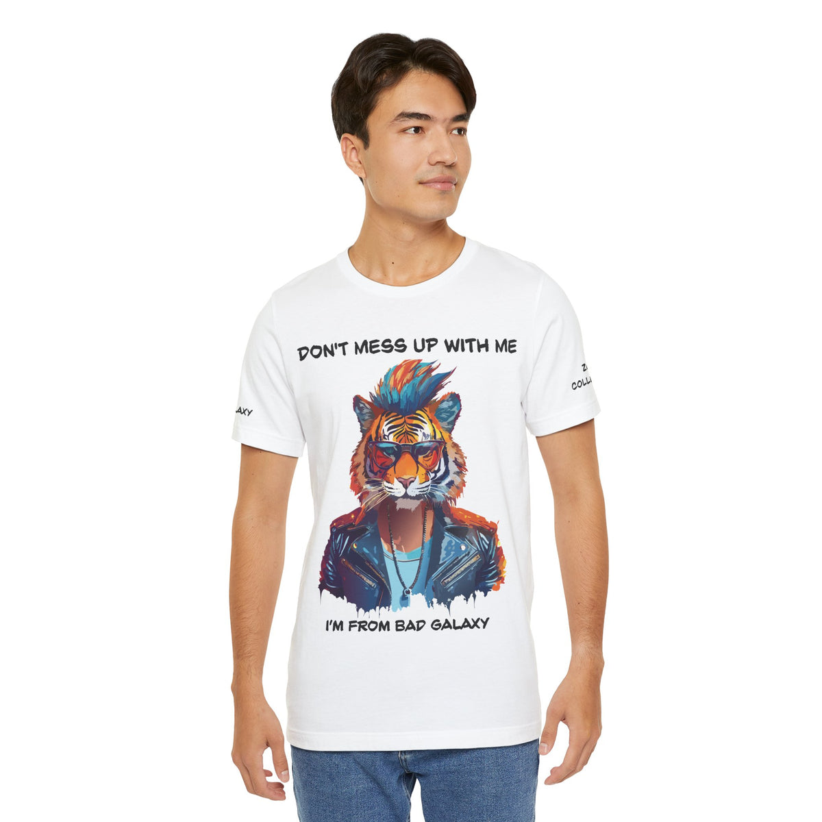 Animal Graphic Unisex Cotton Bella+Canvas Tee with Art Design b7
