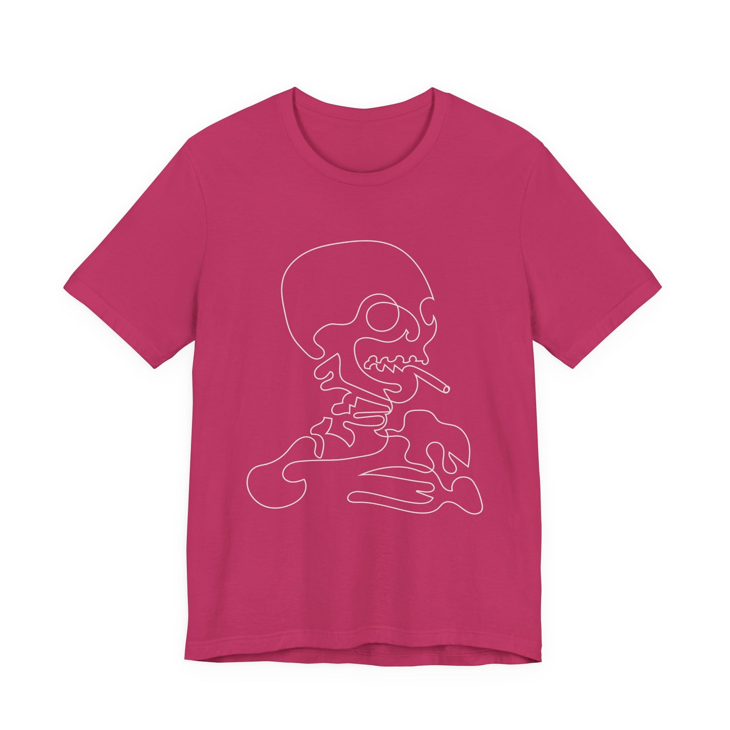Camiseta unisex de algodón con calavera