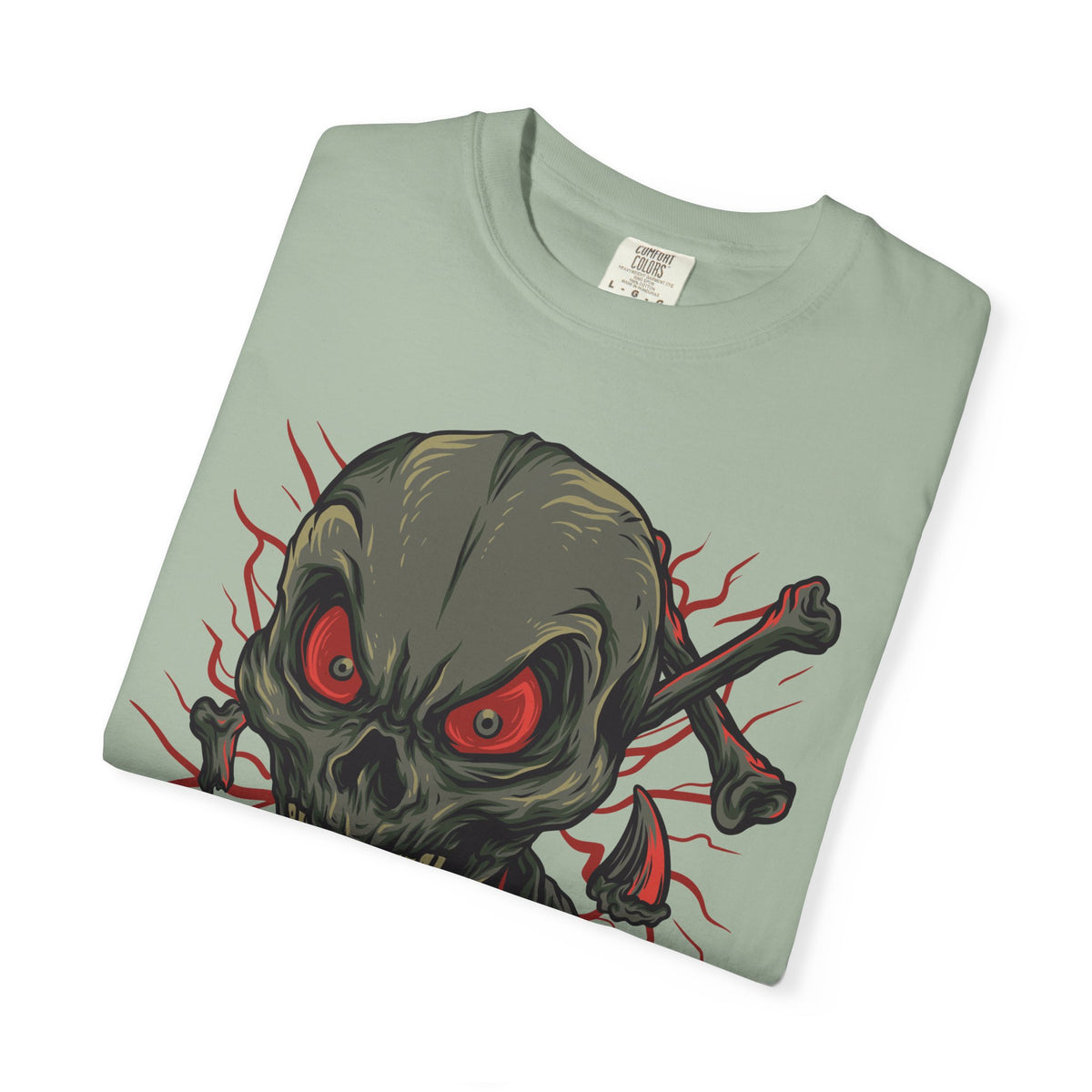 Camiseta unisex de algodón con calavera 