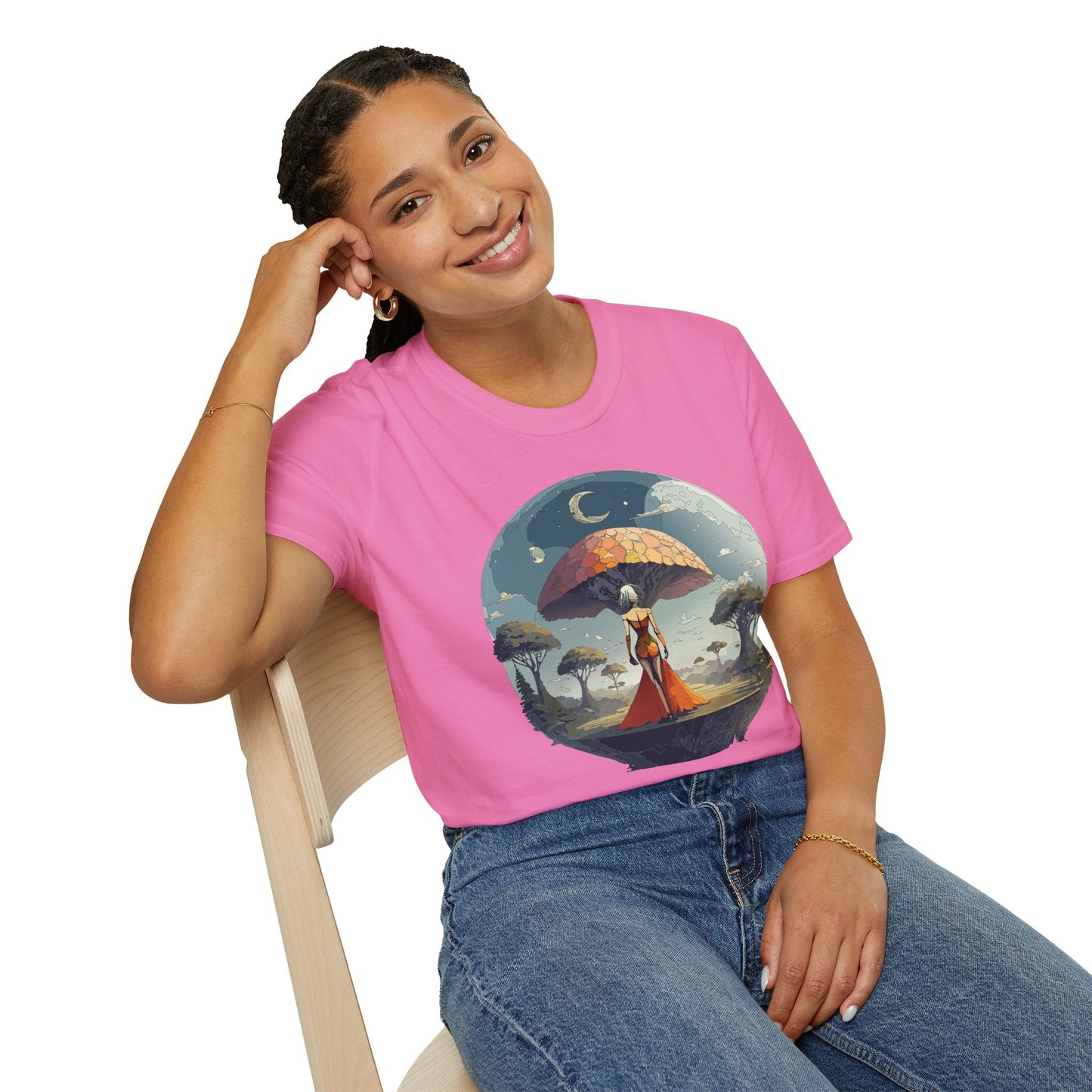 Womens Graphic T Shirts Art Design Shirt Softstyle Casual Tee 64000 Gildan Ring Spun Cotton