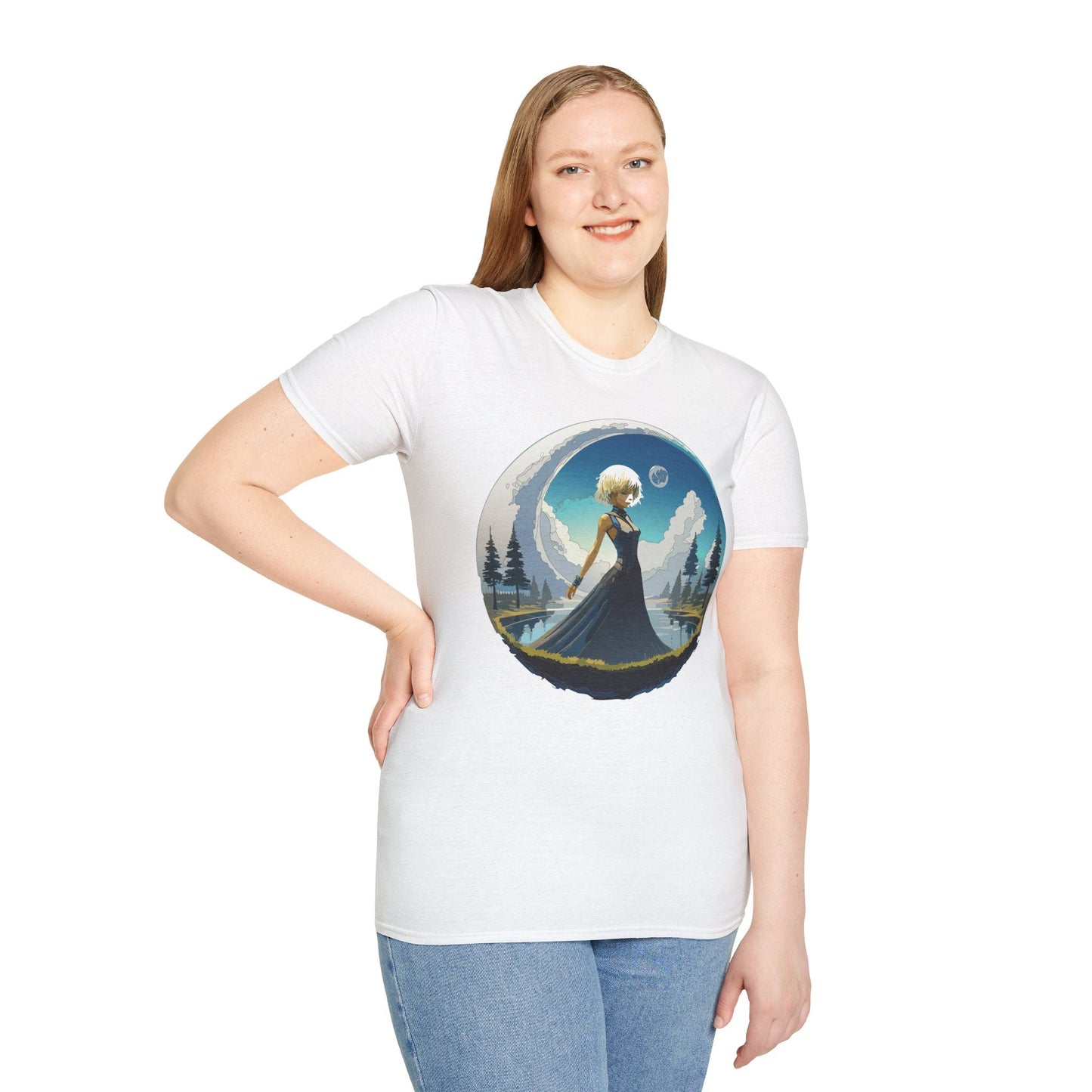 Womens Graphic T Shirt Art Design Tee Gildan Softstyle 64000 Unisex Short Sleeve