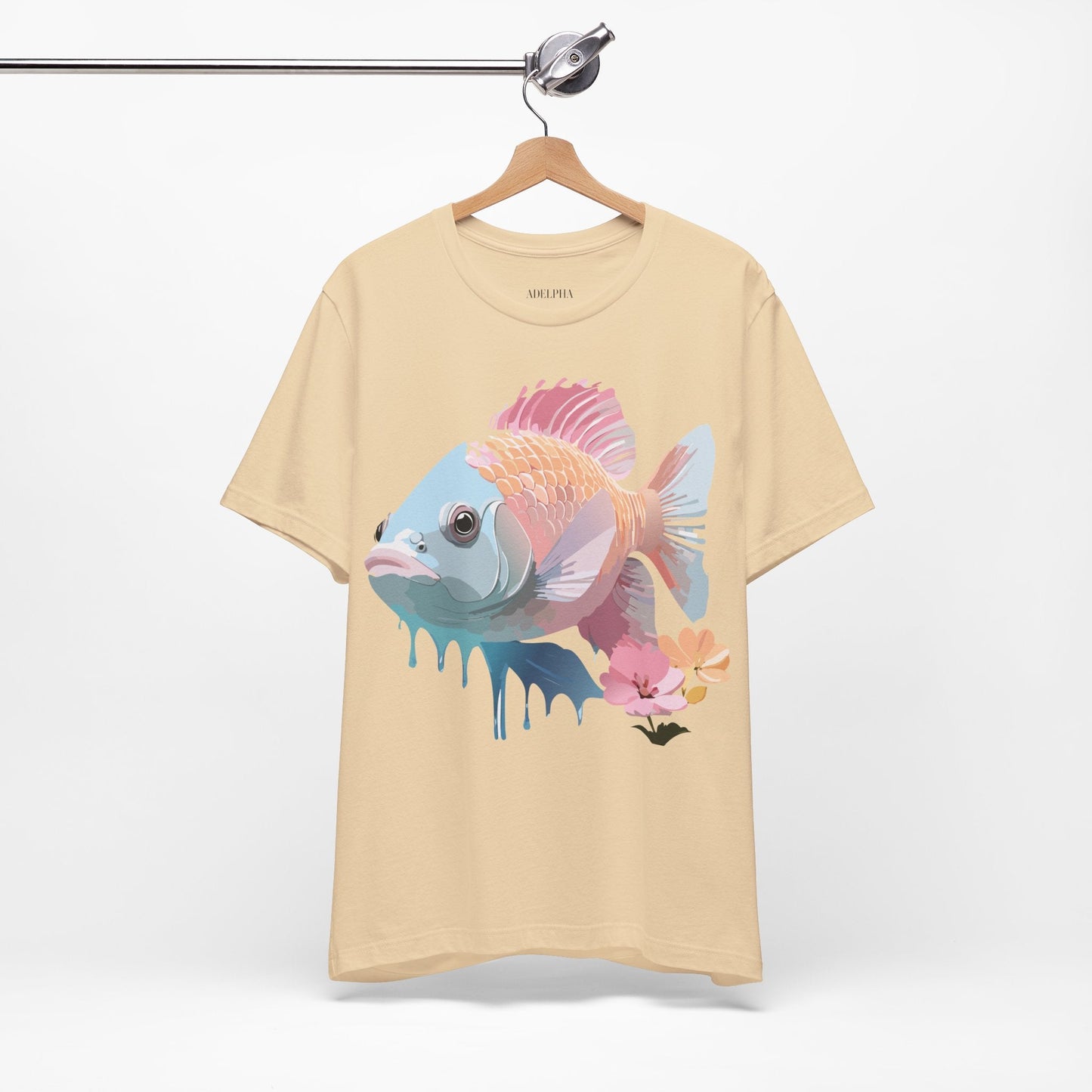 Fish Graphic Unisex 100 Cotton Vintage Artwork Tee 1