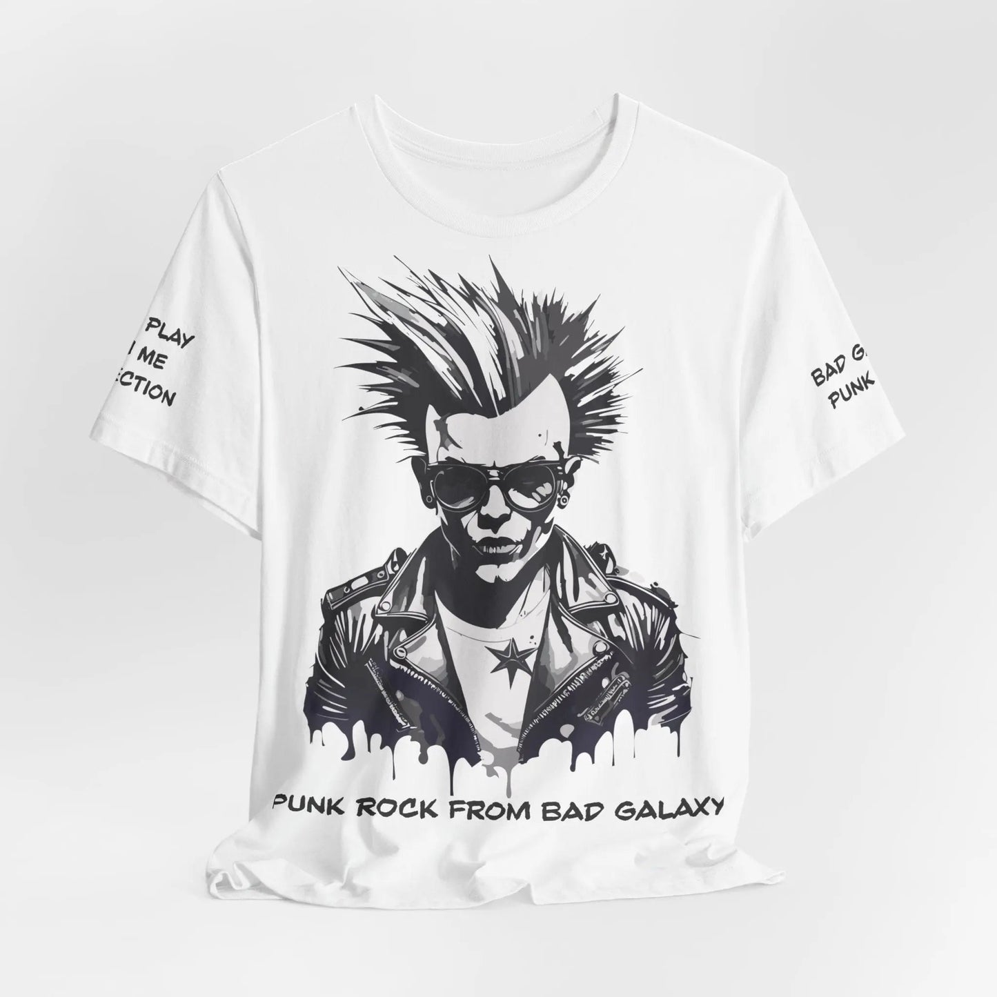 Punk Rock Tee Shirt 100 Percent Cotton Made To Order Eco Friendly Print Free Shipping Limited Time