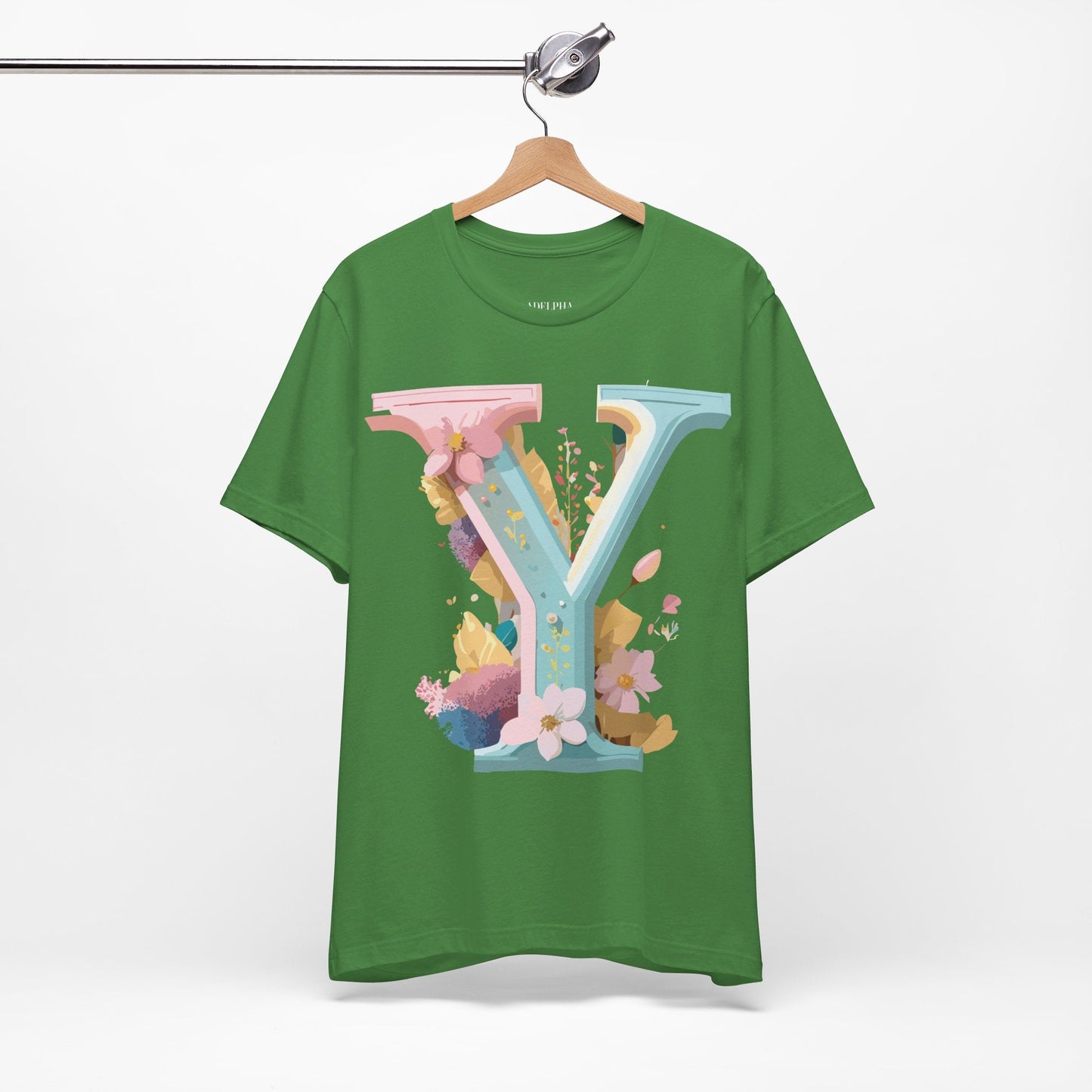 Letter Y Shirt Unisex Graphic Tee Vintage Inspired Adelpha Artwork Short Sleeve Art Design