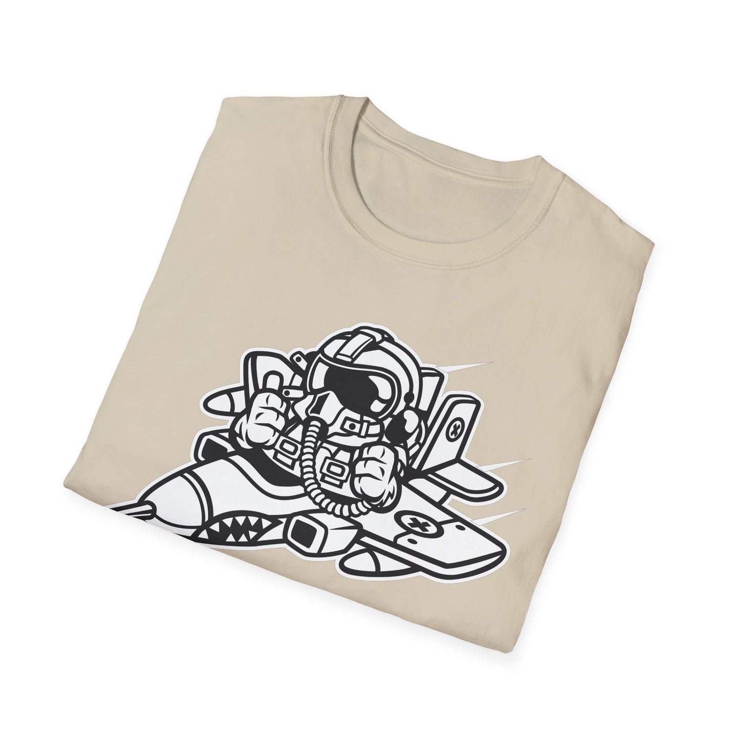 Unisex Cotton T-Shirt with Cartoon Graphic Design