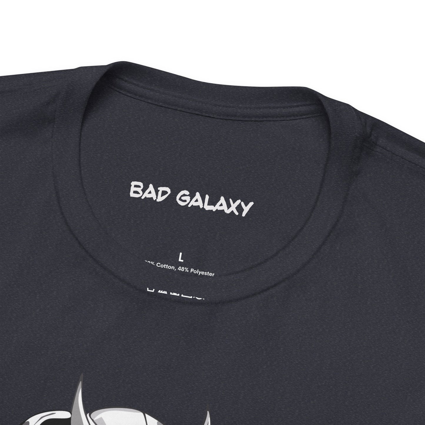 Tee Shirt With Alien From Bad Galaxy 100 Percent Cotton Lightweight Made In USA Eco Friendly Inks