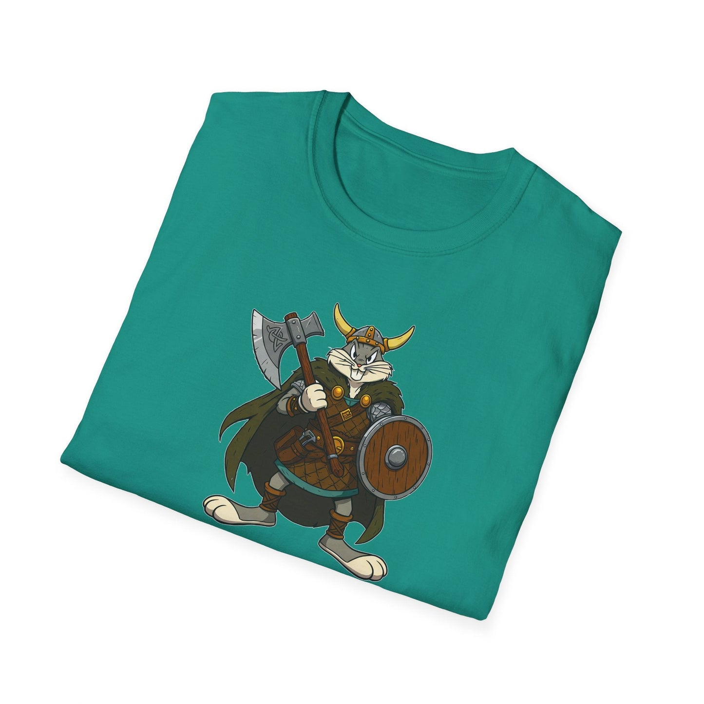 Cartoon Bunny Graphic Unisex Cotton Animal Animation Artwork Design Tee 6
