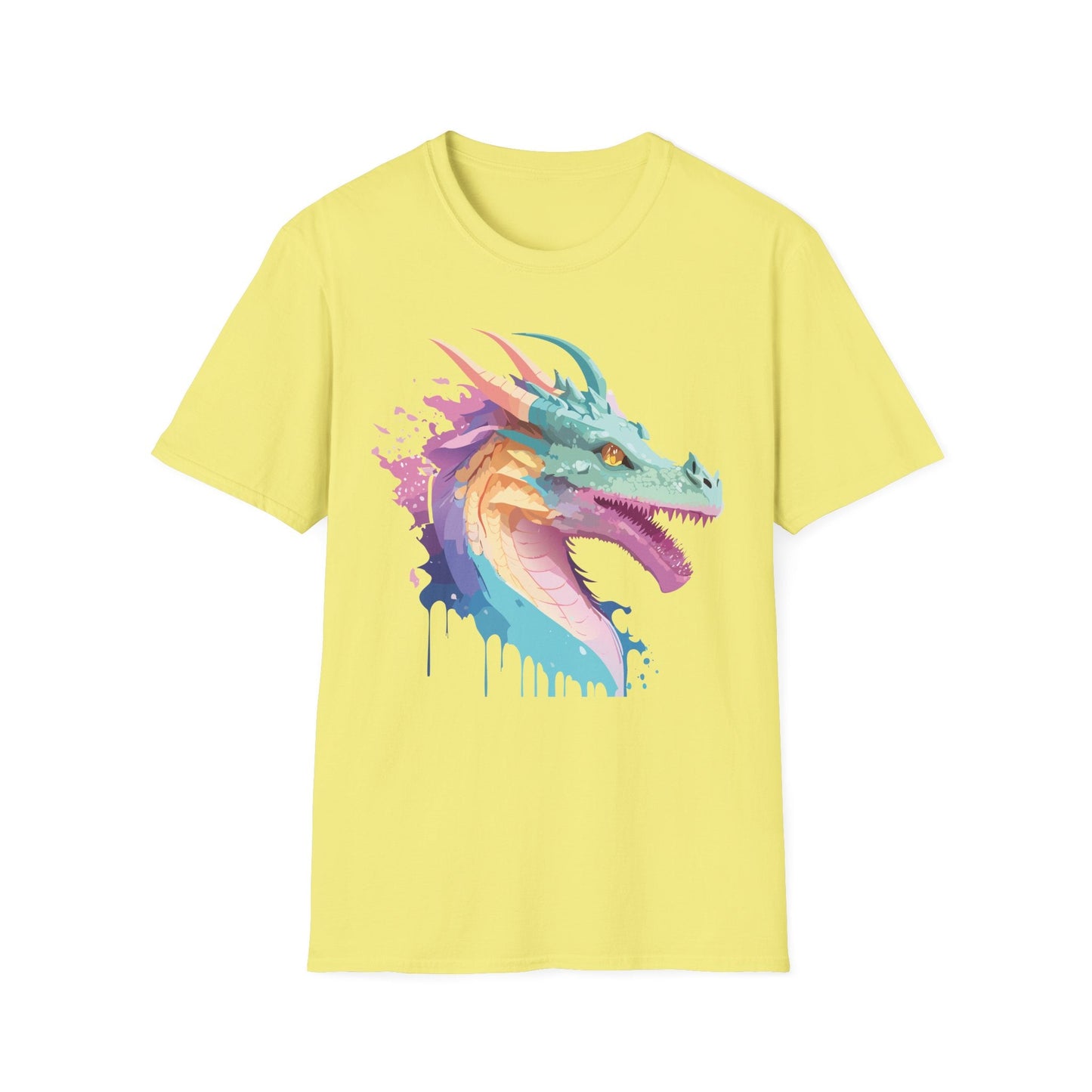 Dragon Graphic Tee Unisex Short Sleeve Dragon Shirt With Animal Design Gildan SoftStyle 64000