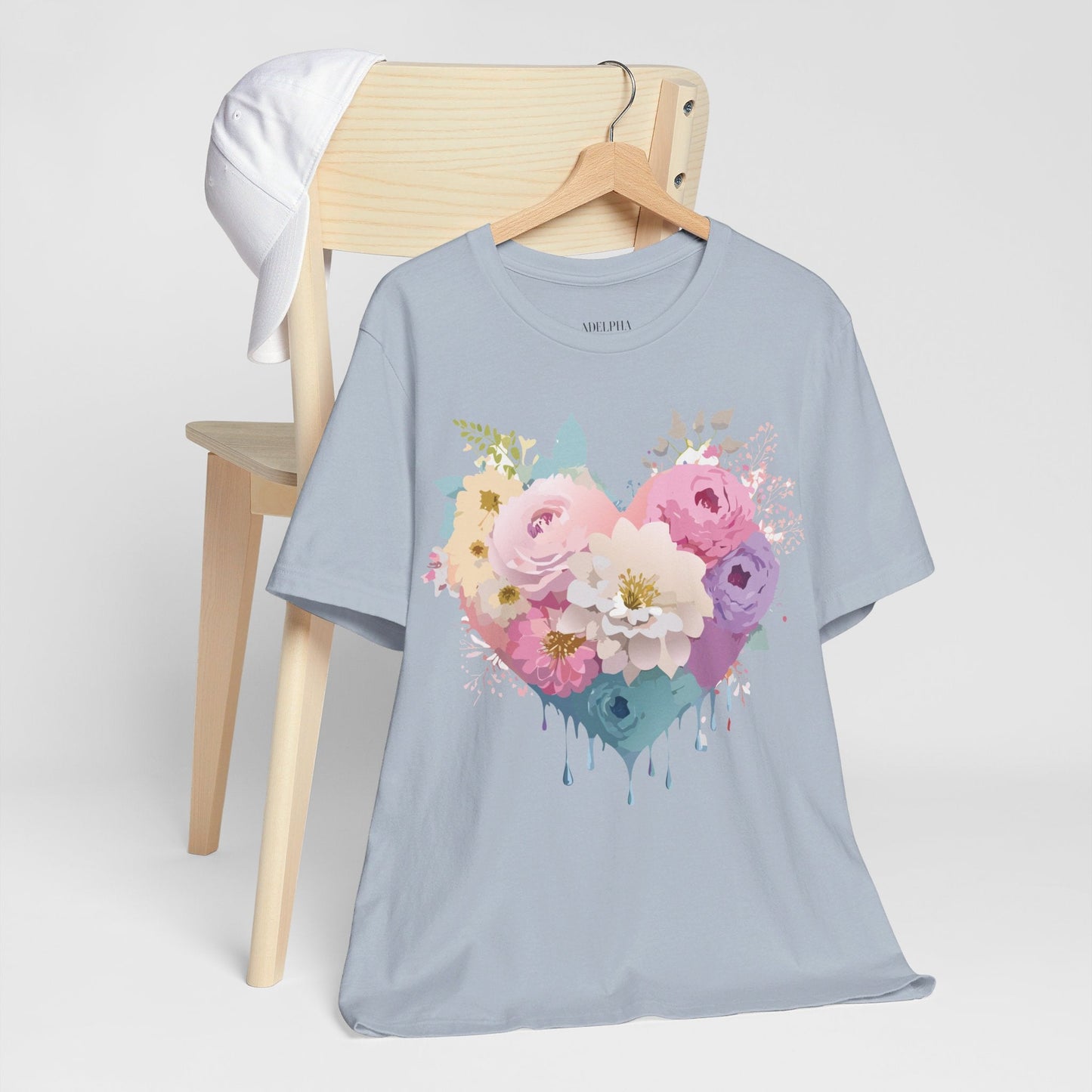 Valentine Graphic Tee Unisex Short Sleeve Shirt With Adelpha Vintage Artwork Design