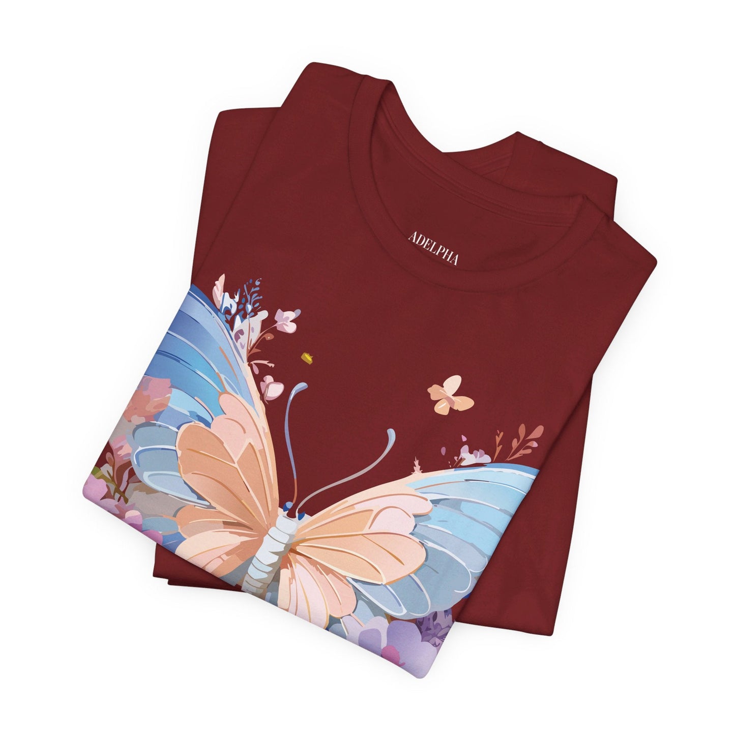 Butterfly Graphic Tee By Adelpha Unisex Short Sleeve Shirt Art Design