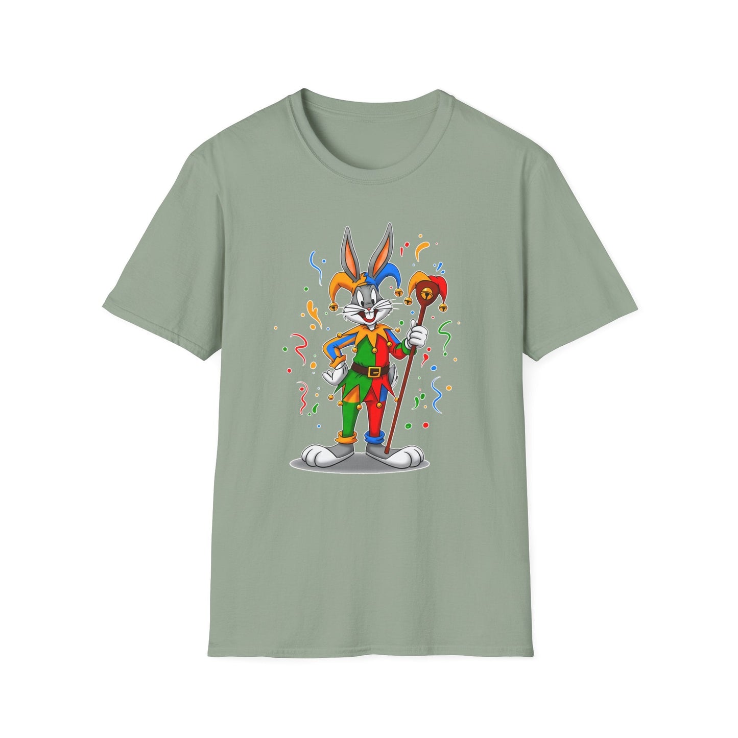 Cartoon Bunny Graphic Unisex Cotton Animal Animation Artwork Design Tee 22