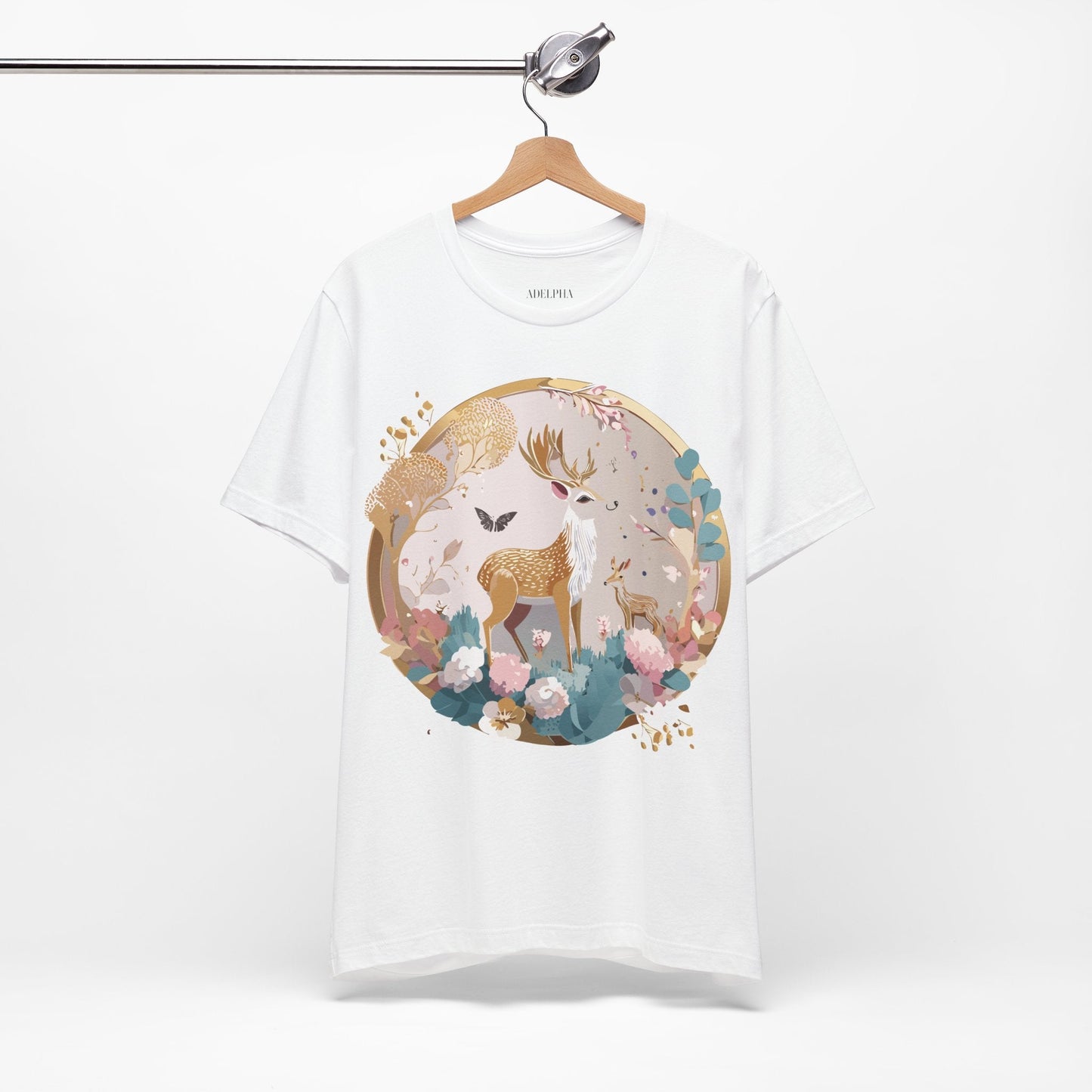Medallion Graphic Unisex 100 Cotton Vintage Animal Medal Artwork Tee 13