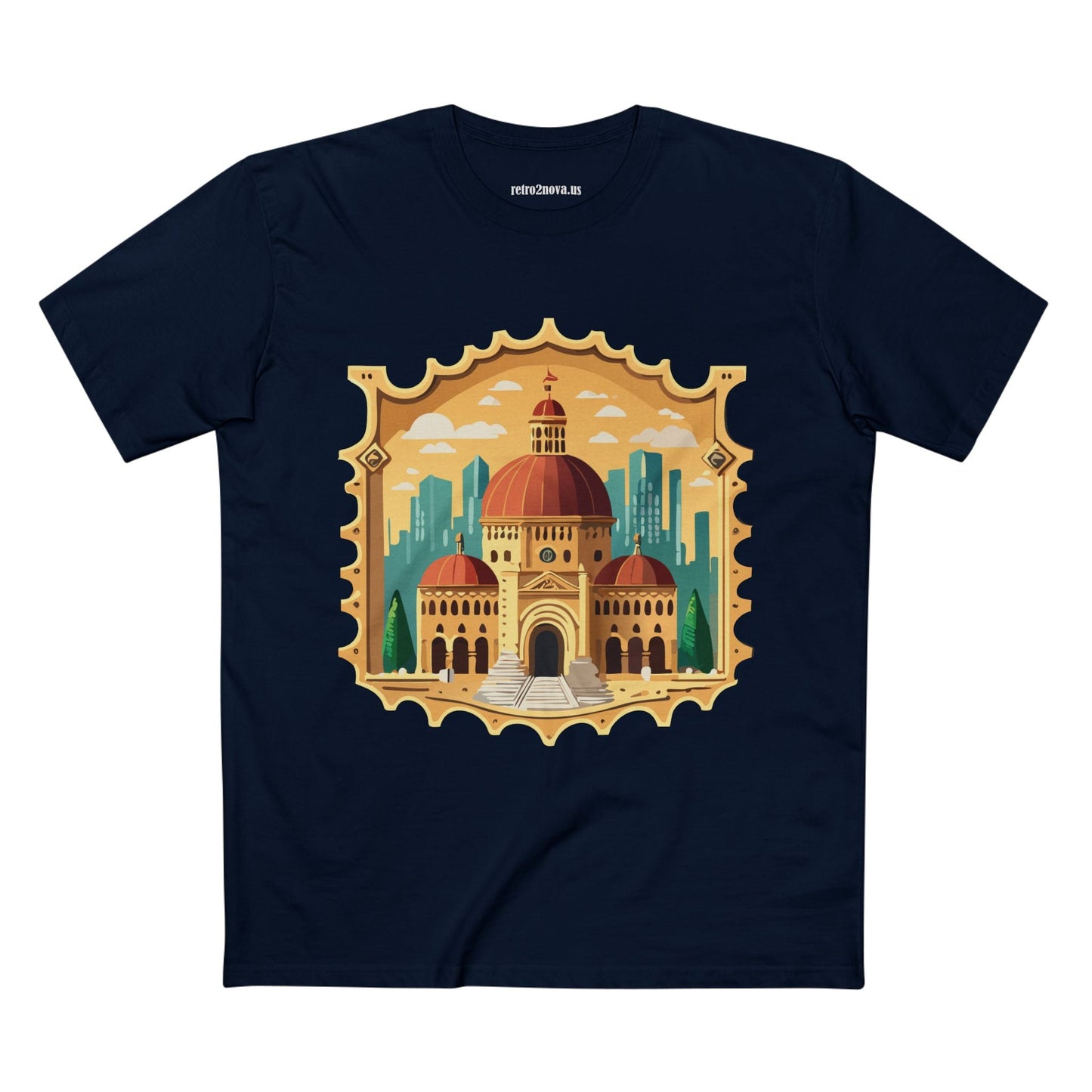 Stamp Shirt Postage Stamp Tee Unisex Premium Cotton With Original Art Design From Retro2Nova