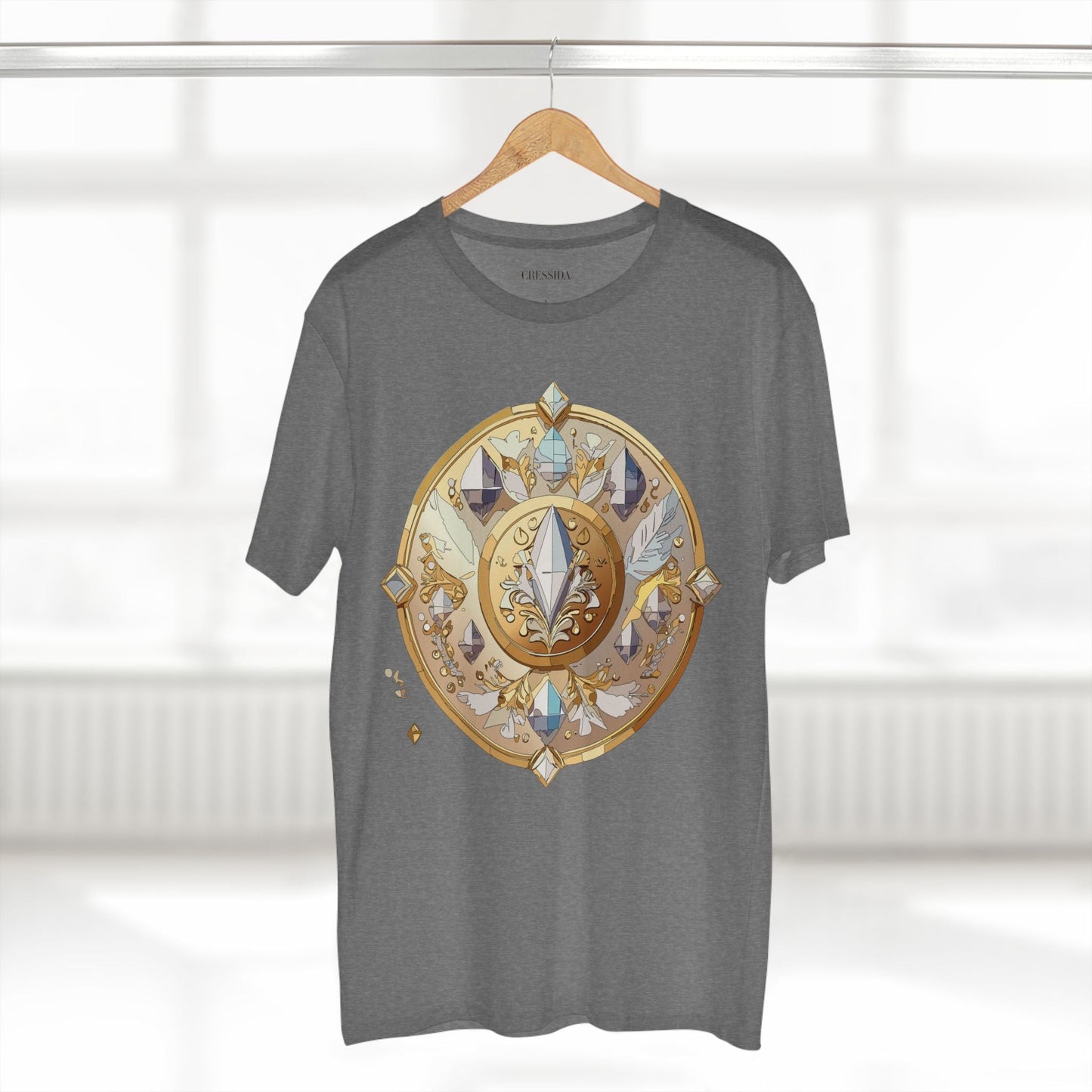 Medallion Graphic T-Shirt Unisex 100 Cotton With Gold Art Design Medal Tee 24