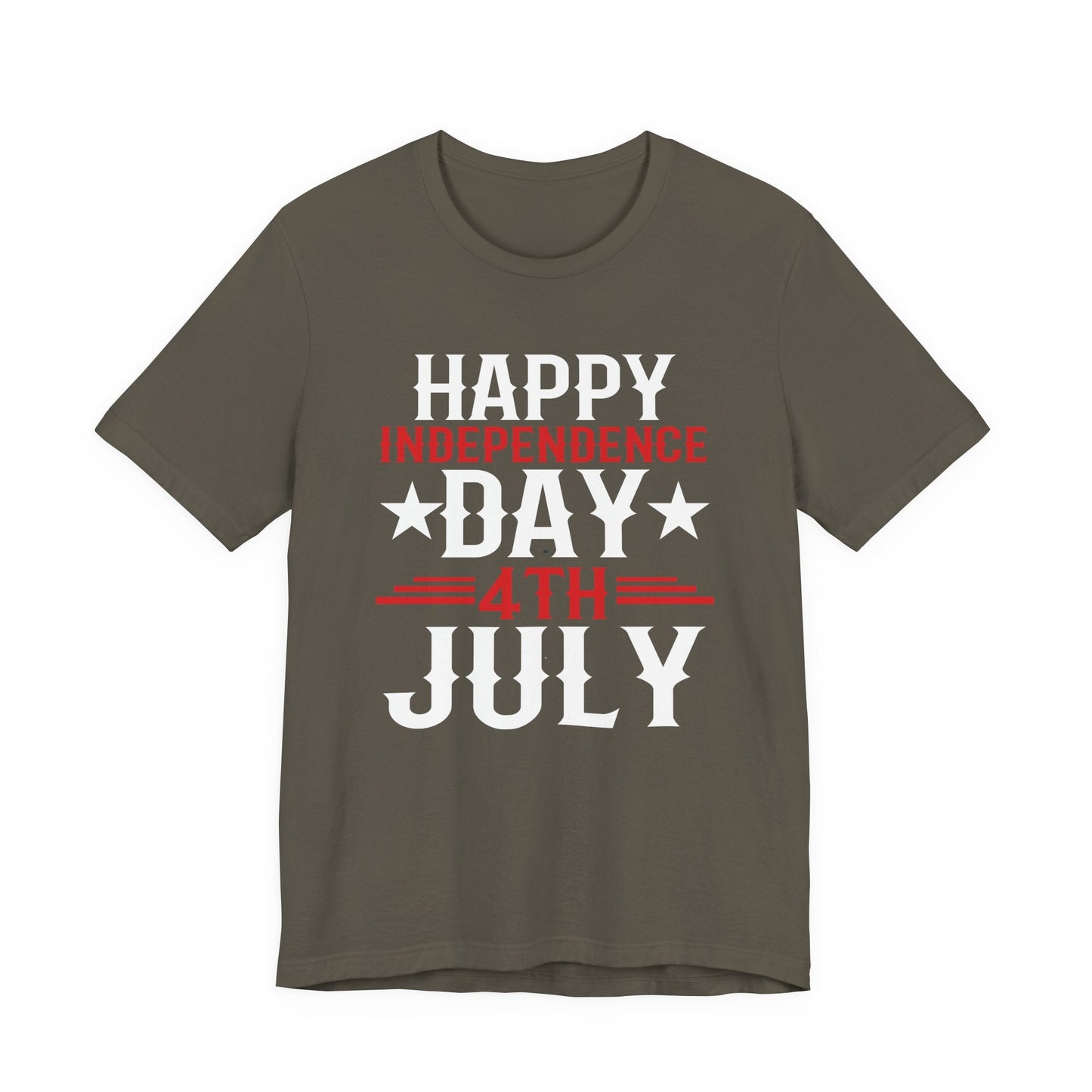 Happy Independence Day Graphic Unisex Cotton T-Shirt 016
