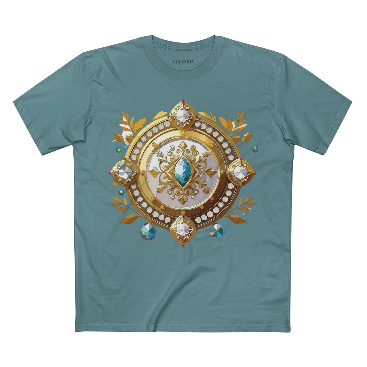 Medallion Graphic T-Shirt Unisex 100 Cotton With Gold Art Design Medal Tee 12