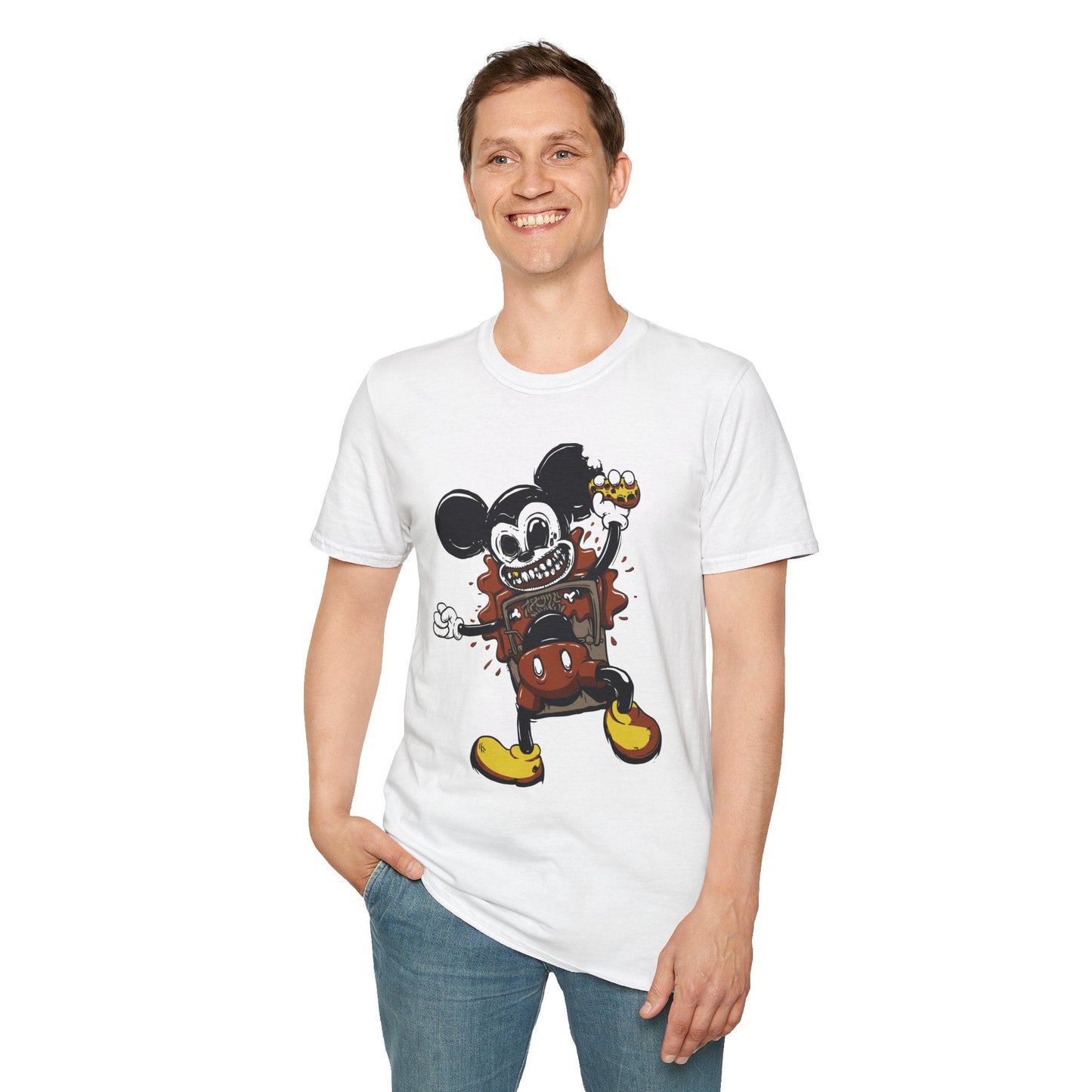 Cartoon T Shirt Animation Tee Unisex Gildan Softstyle 64000 100 Percent Cotton Comfort