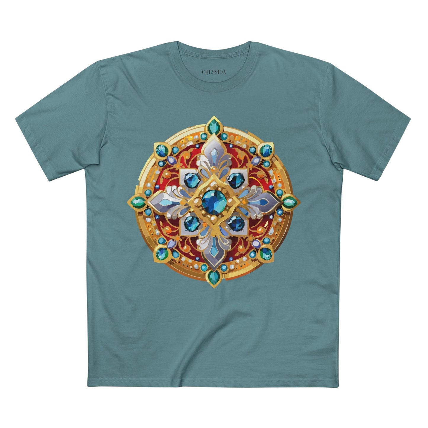 Medallion Graphic T-Shirt Unisex 100 Cotton With Gold Art Design Medal Tee 8