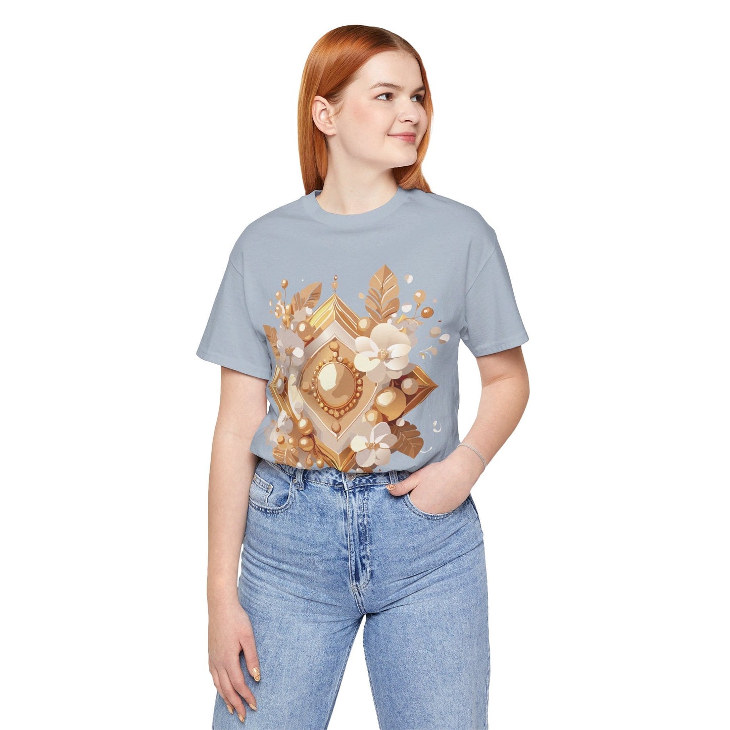 Jewelry Graphic Unisex 100 Cotton Vintage Treasure Art T-Shirt 28
