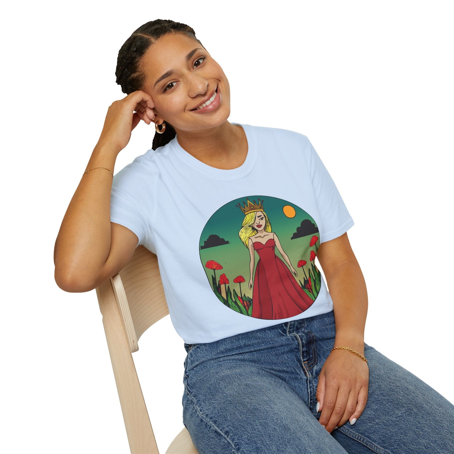 Womens Graphic T Shirt Art Design Tee Unisex Softstyle 64000 Ring Spun Cotton Daily Wear