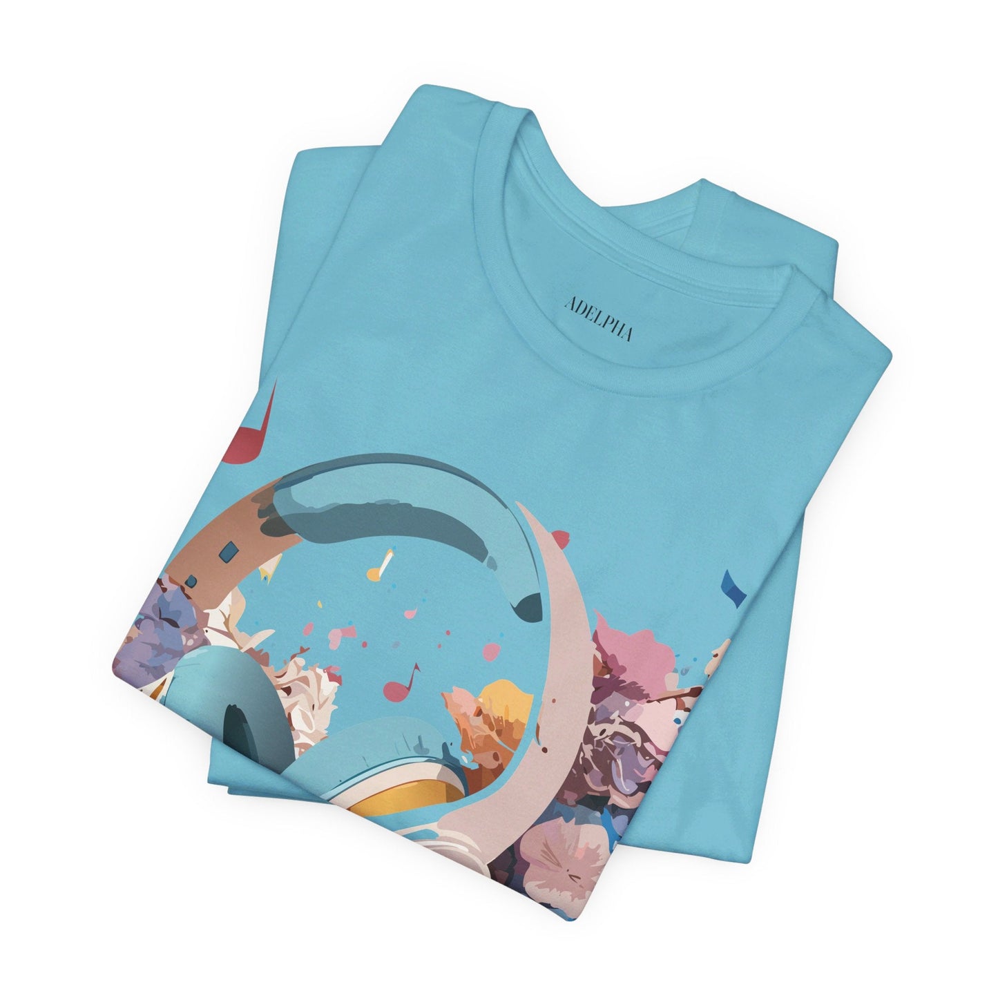 Unisex Graphic Tee Adelpha Art Design Vintage Music Inspired Short Sleeve Jersey Premium