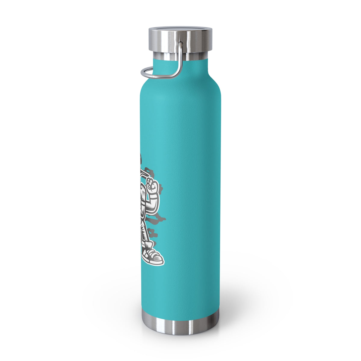 22oz Copper Insulated Water Bottle with Cartoon Design - CV20
