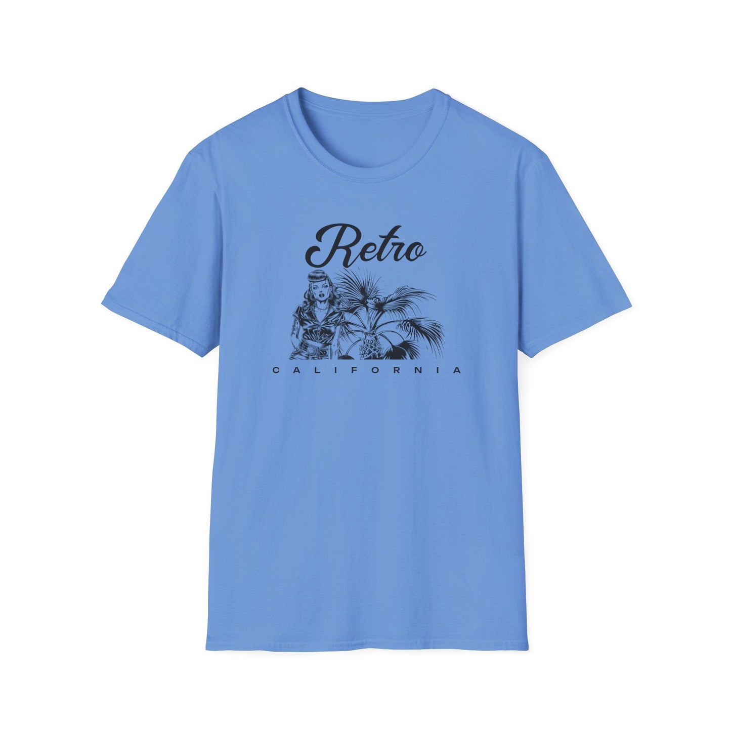 Retro California T-Shirt Unisex Cotton Vintage Palm Beach Graphic Tee