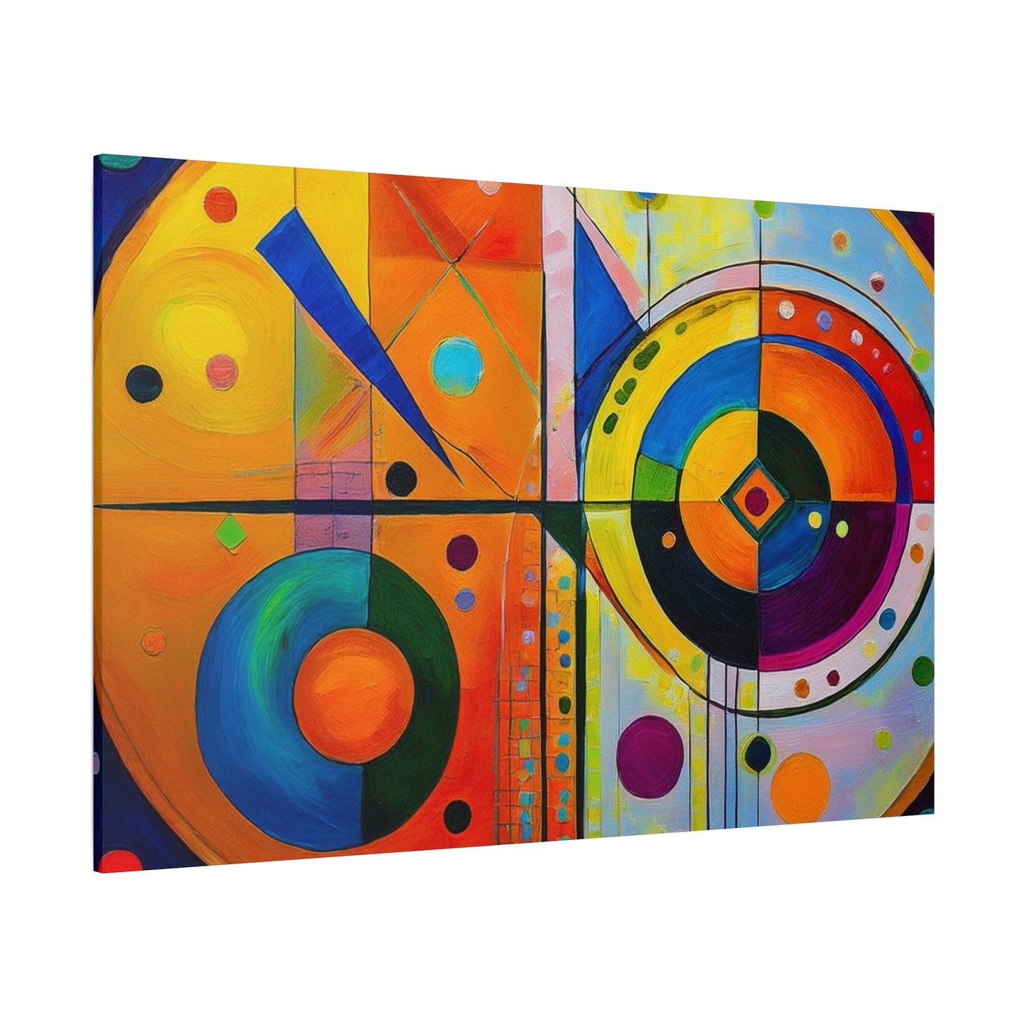 Abstract Oil Painting Print Canvas 24x16, 30x20, 36x24, 48x32, 60x40 Bright Latex Inks, Pine-Wood Inner Frame ABH-63