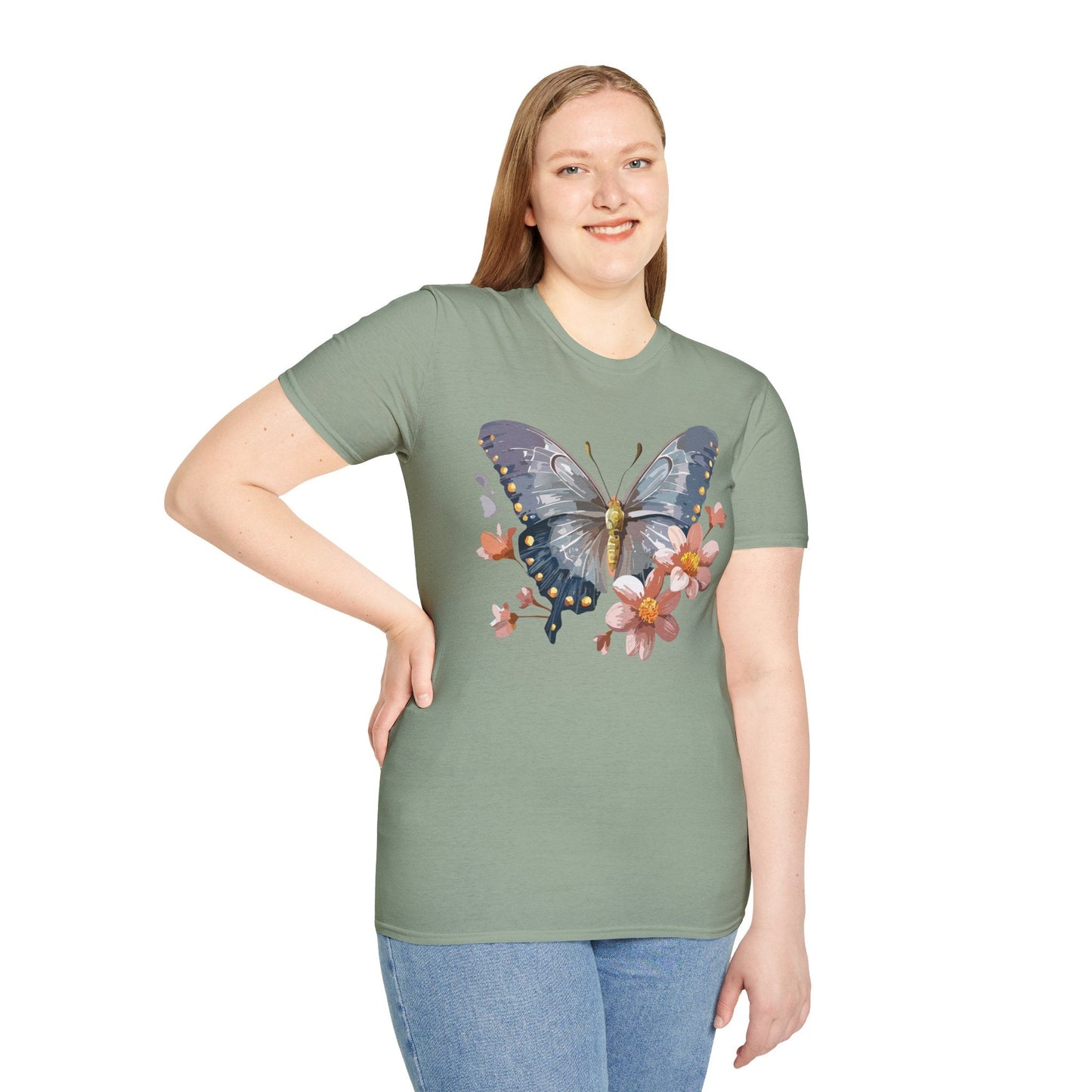 Butterfly Shirt Unisex T Shirt Monarch Butterfly Softstyle Tee Gildan 64000 Breathable Everyday Wear